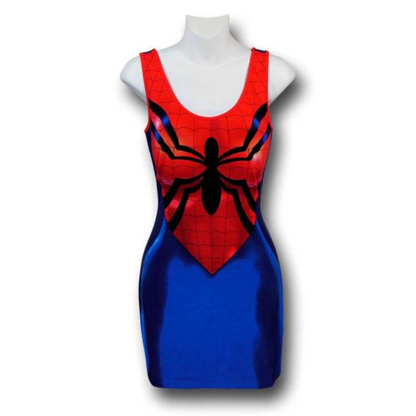 Spider-Girl Costume Women's Tank Dress, Blue