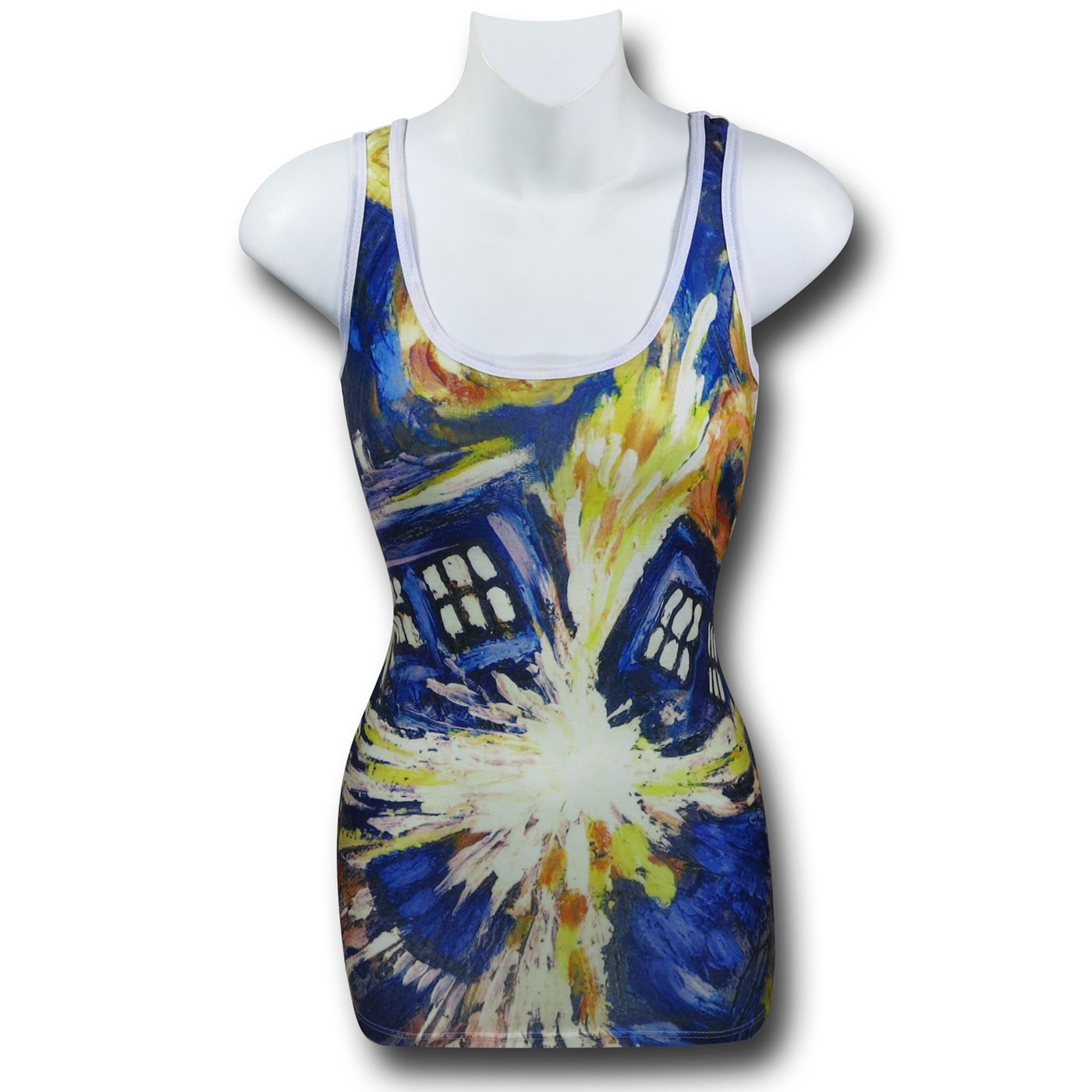 Doctor Who Van Gogh Women's Tank Top, Blue