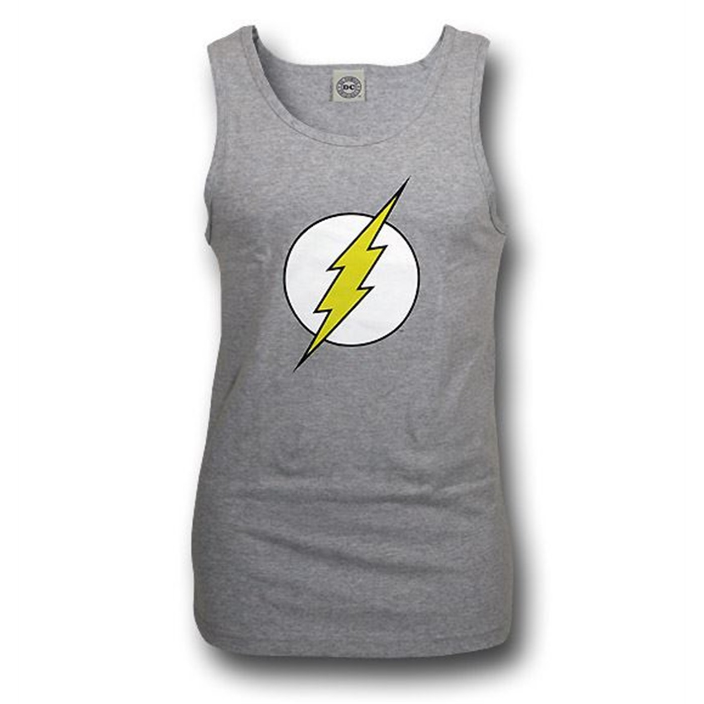 Flash Symbol Heather Gray Men's Tank Top, Grey