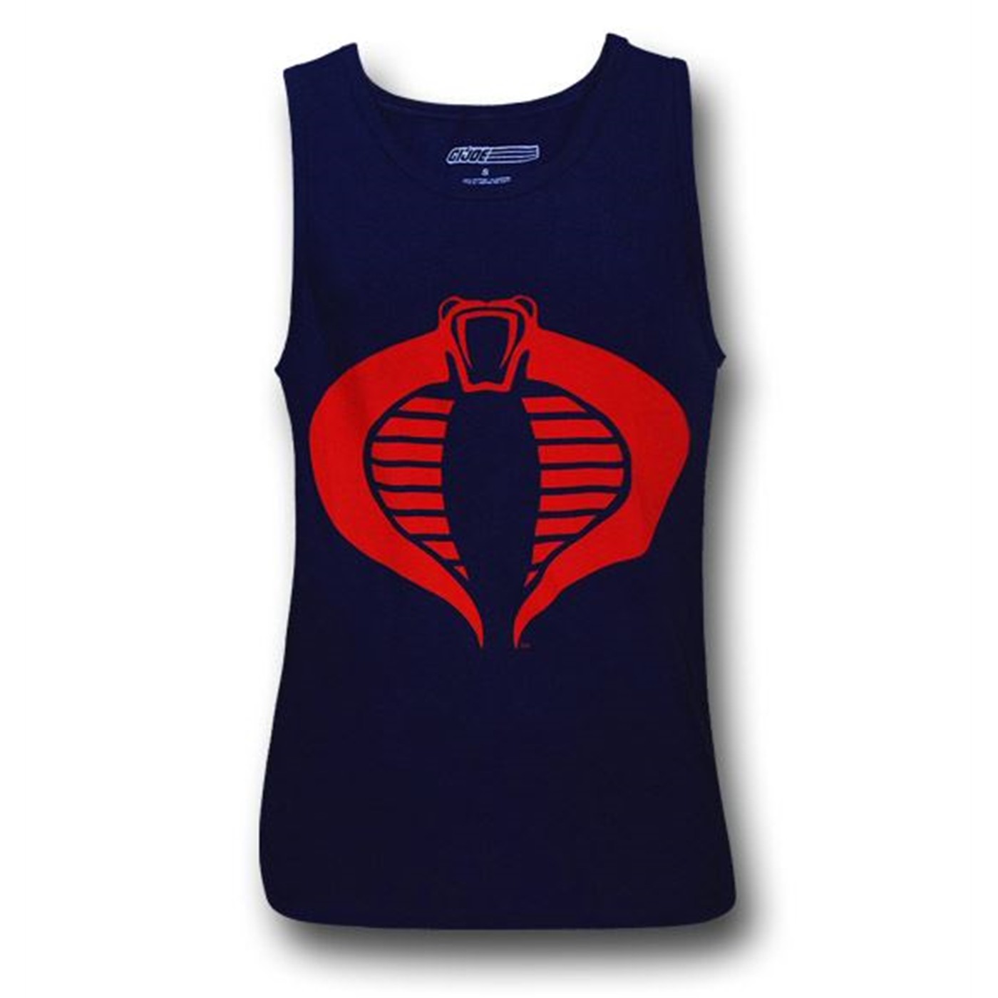 GI Joe Cobra Symbol on Navy Tank Top, Blue