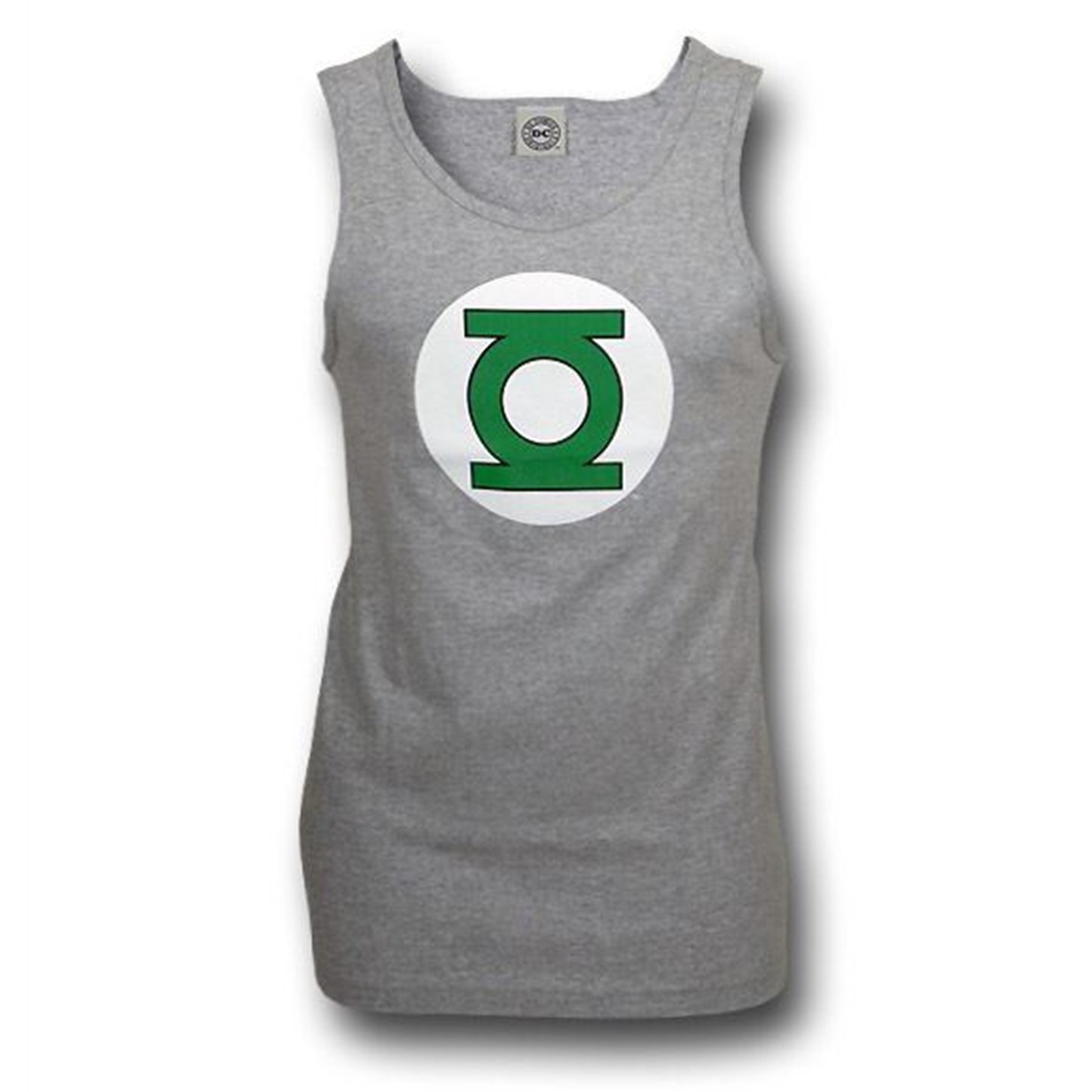 Green Lantern Sym Heather Grey Men's Tank Top, Grey