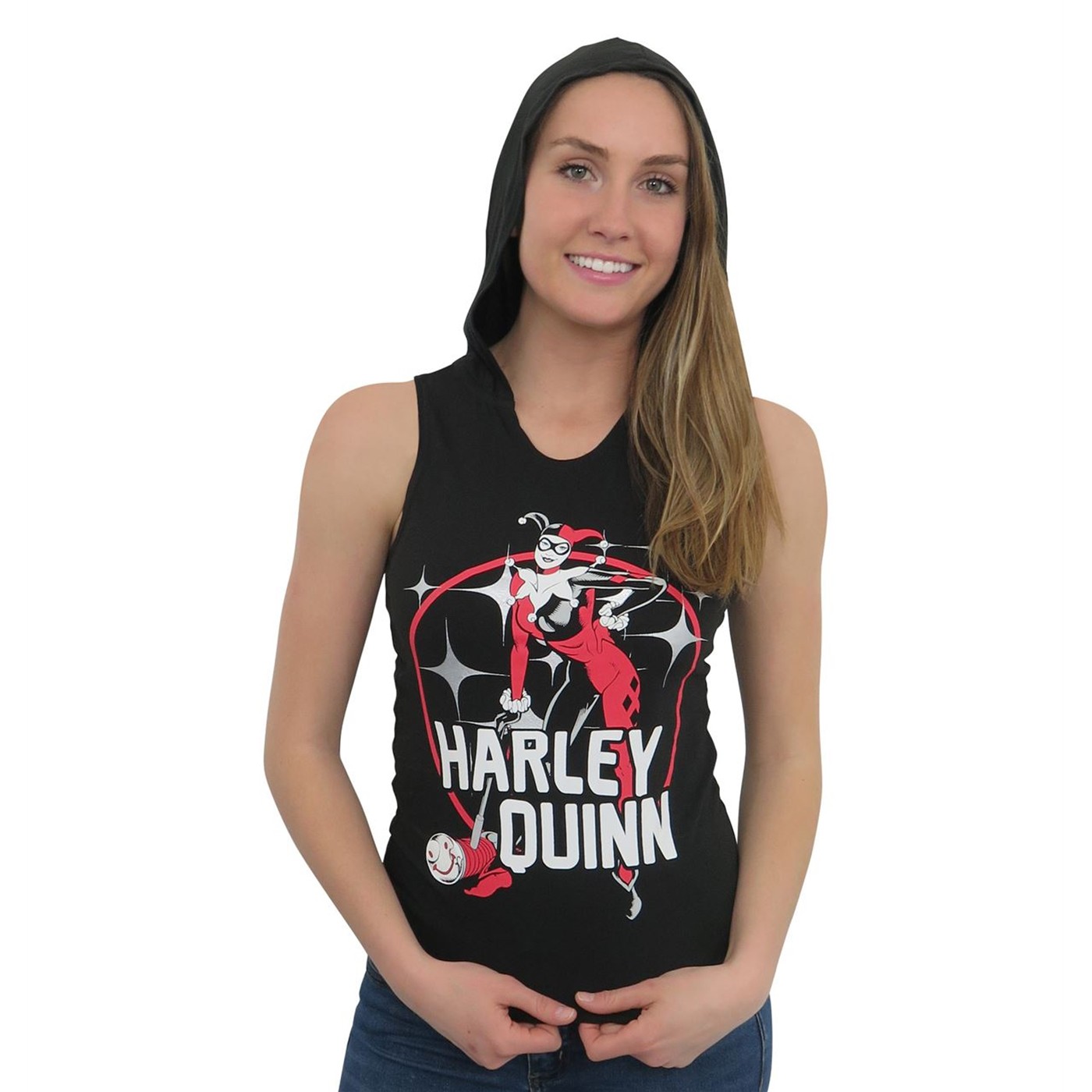 harley quinn hooded shirt