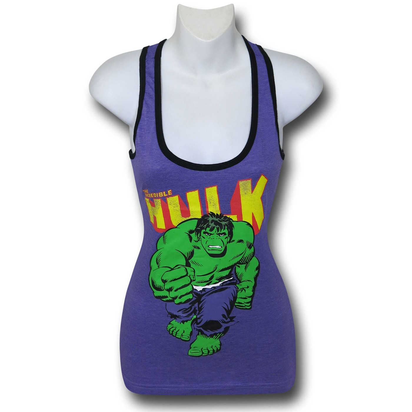 Hulk Purple & Black Womens Tank Top, Purple