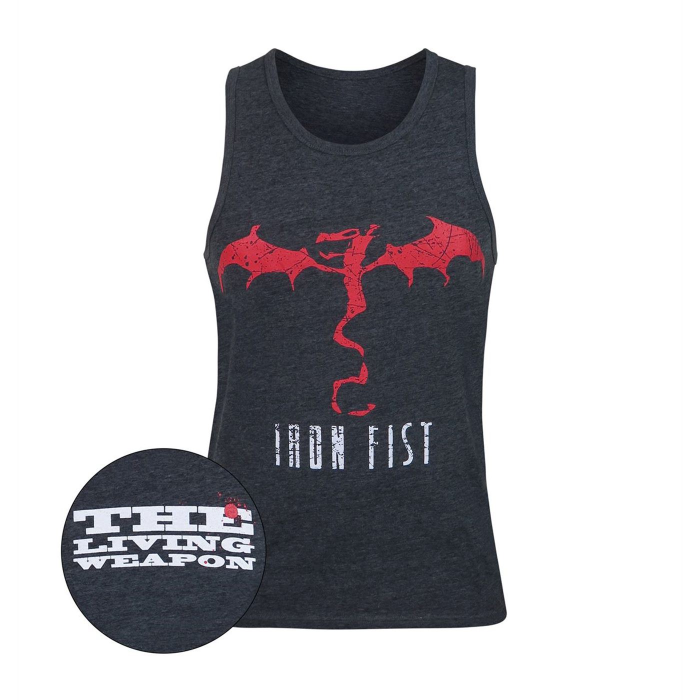 Iron Fist Living Weapon Dragon Men's Tank Top, Black