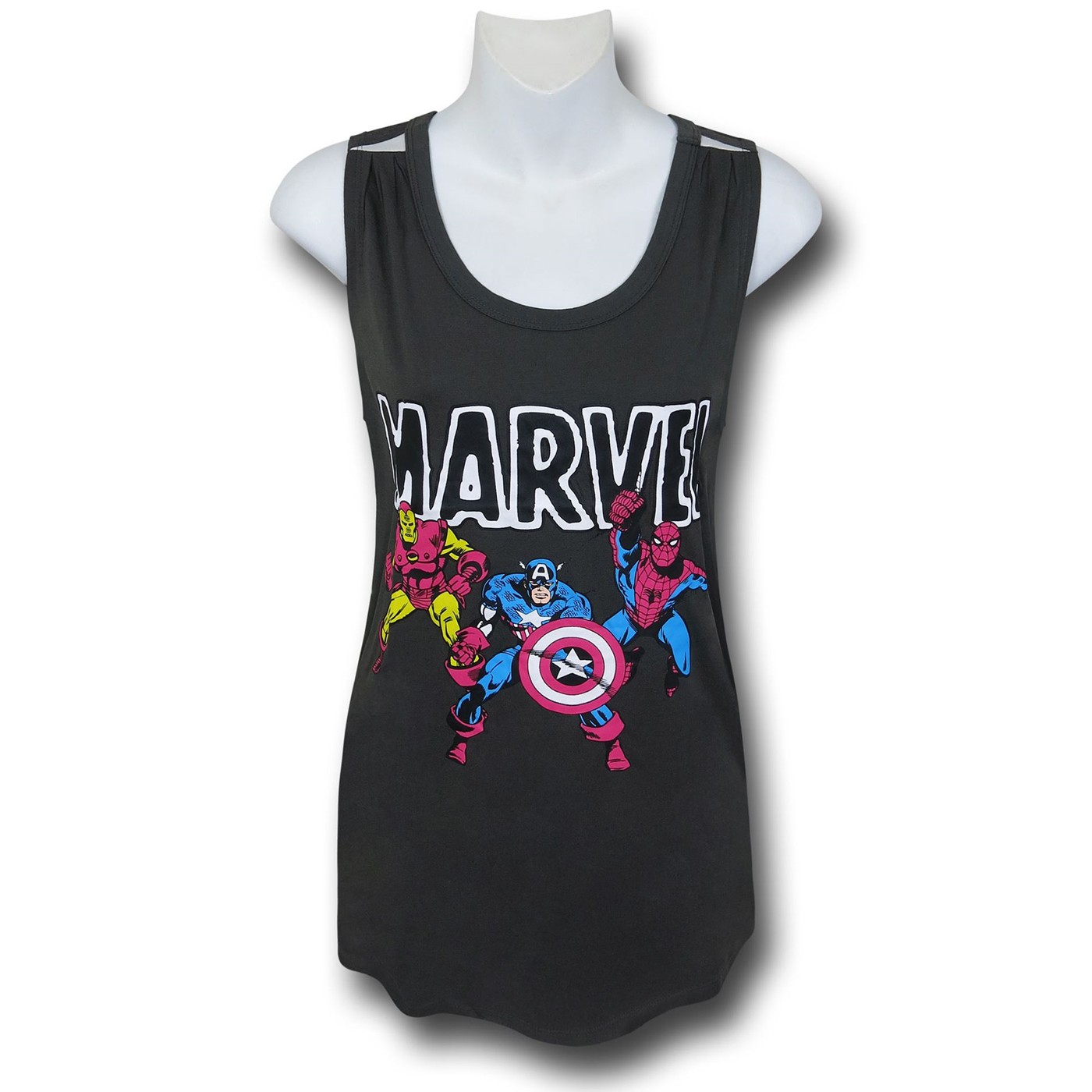 Marvel Action Shot Women's Tank Top, Grey