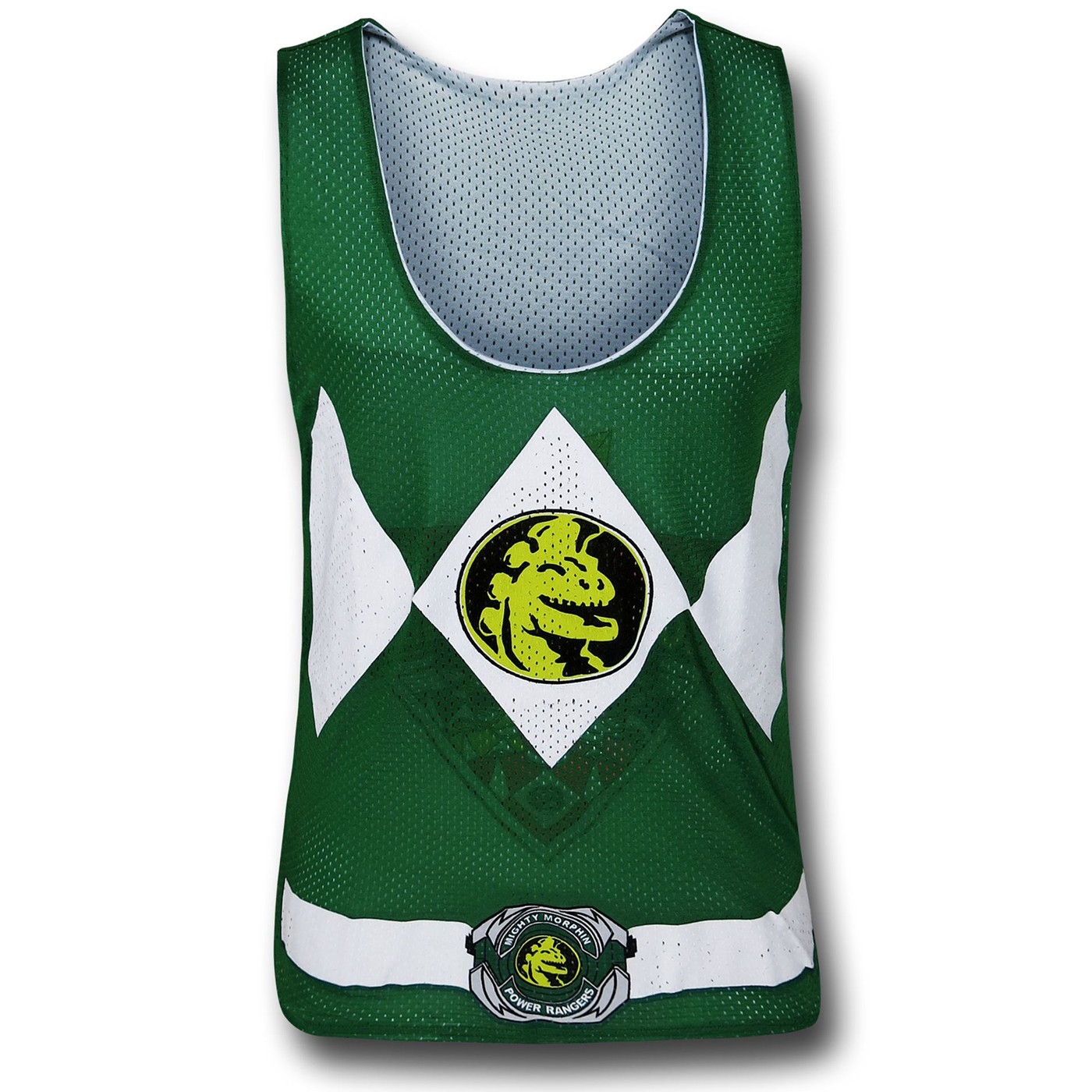 Power Rangers Green Ranger Reversible Mesh Tank, Green