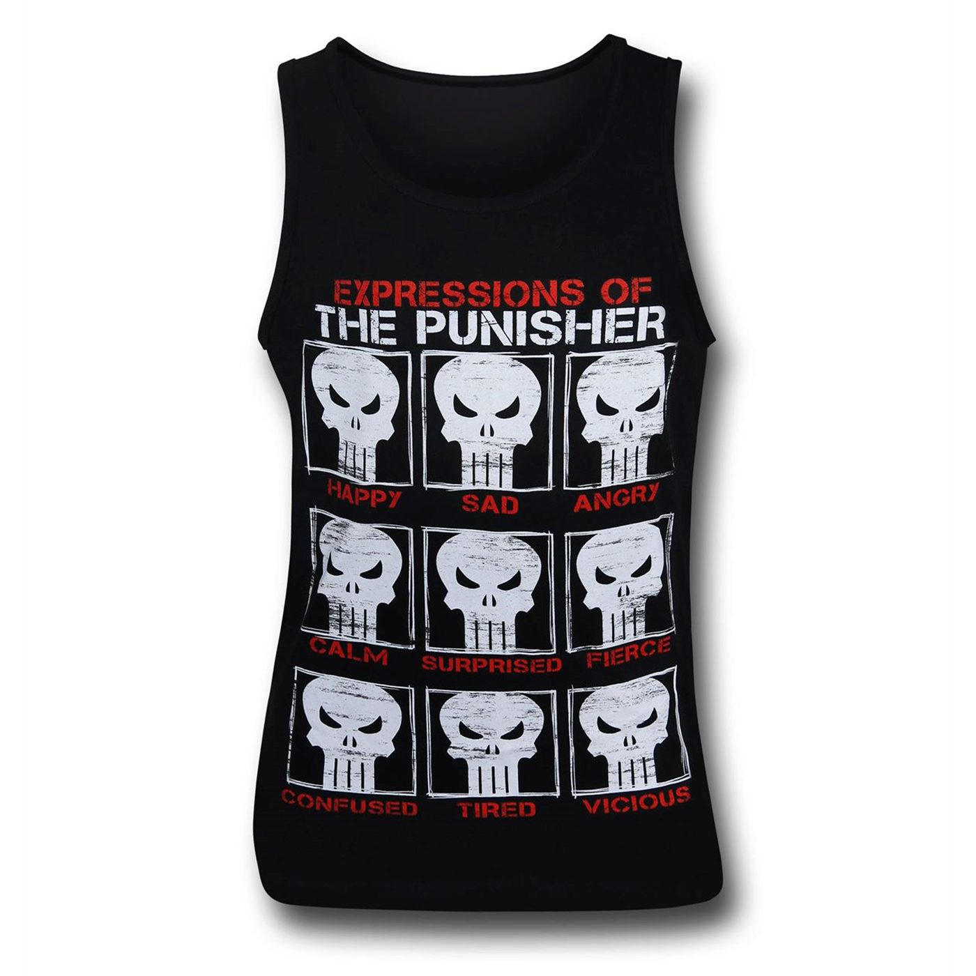Punisher Expressions of the Punisher Men's Tank Top, Black