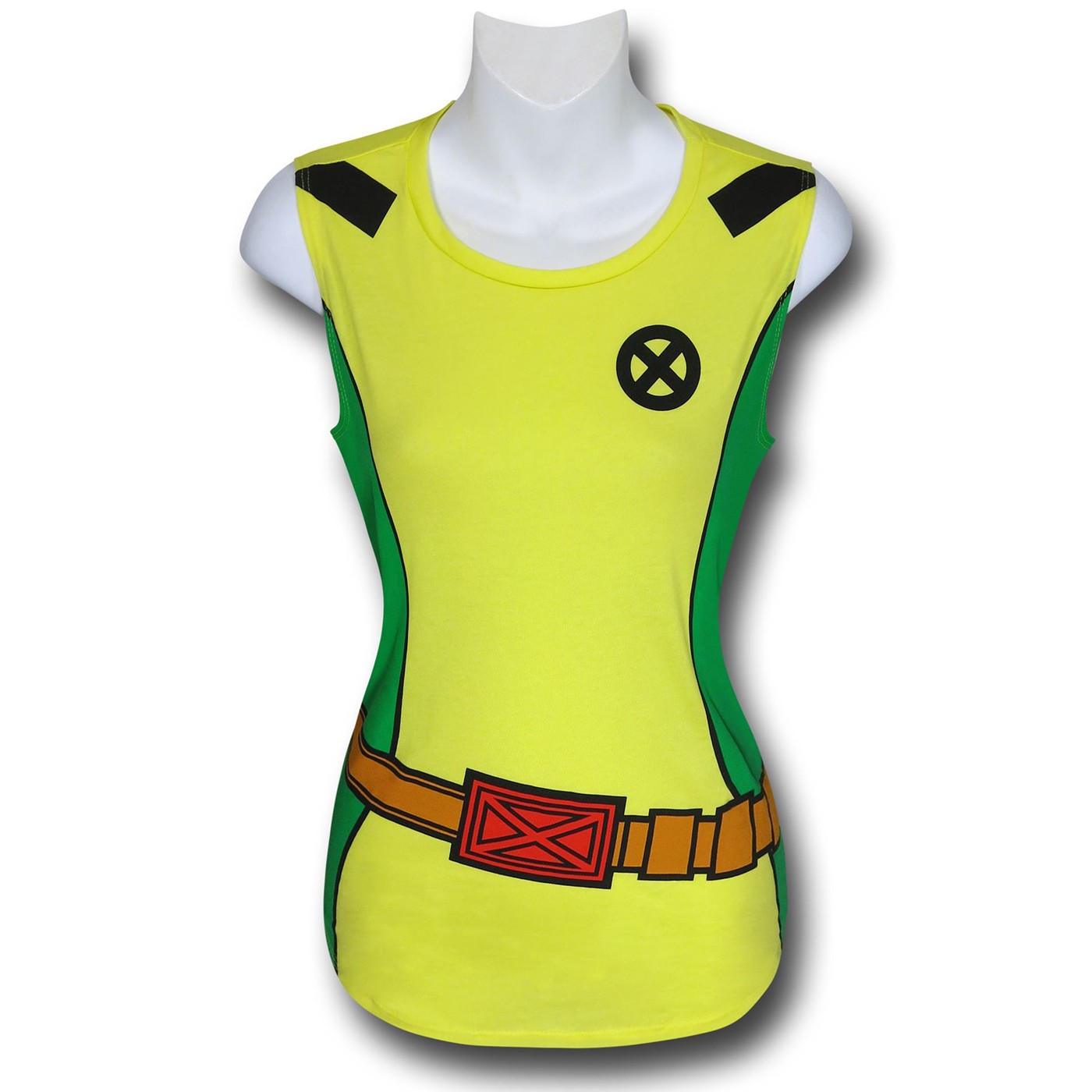 Rogue Fitted High-Low Costume Tank, Yellow