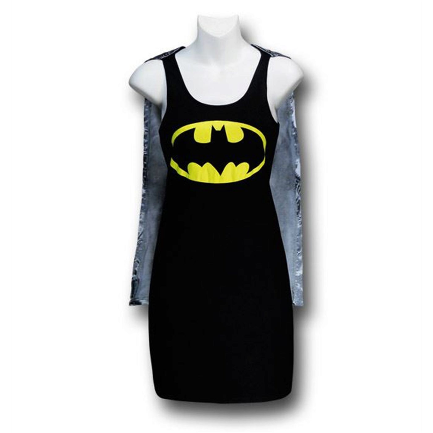 Batman Women's Sleep Tank w/Cape, Black