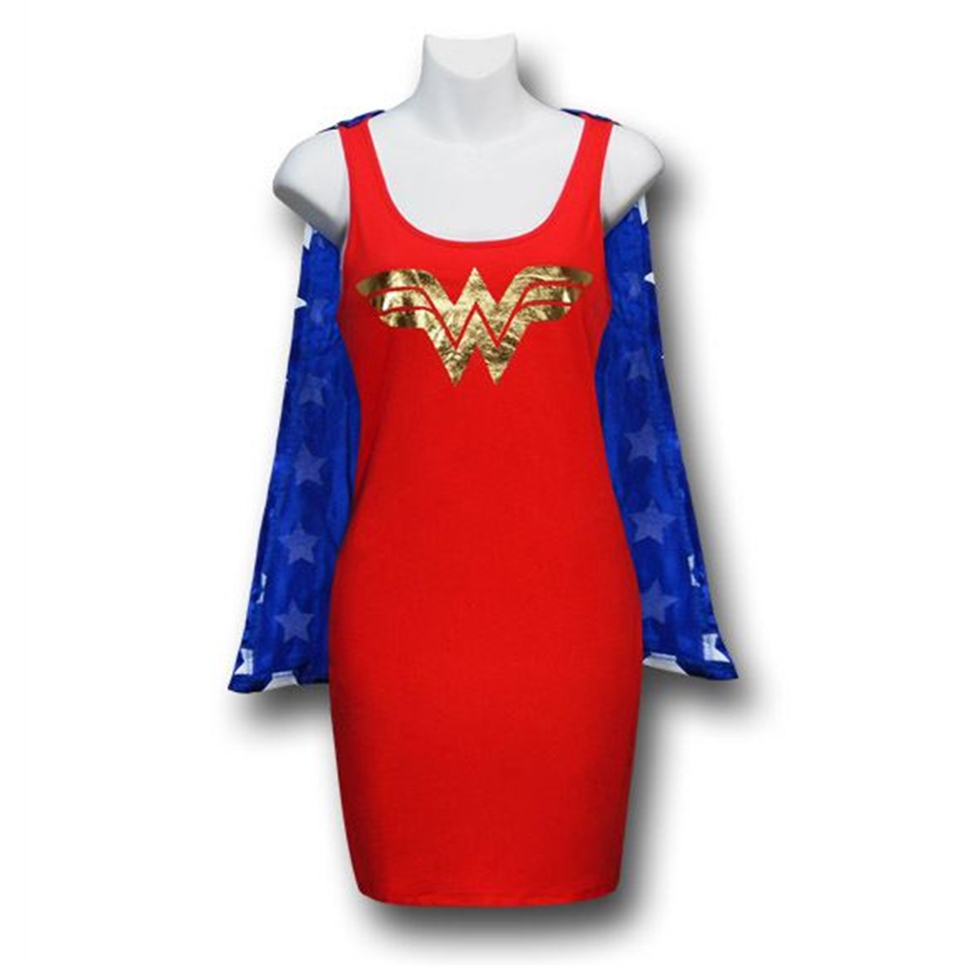 Wonder Women's Sleep Tank w/Cape, Red