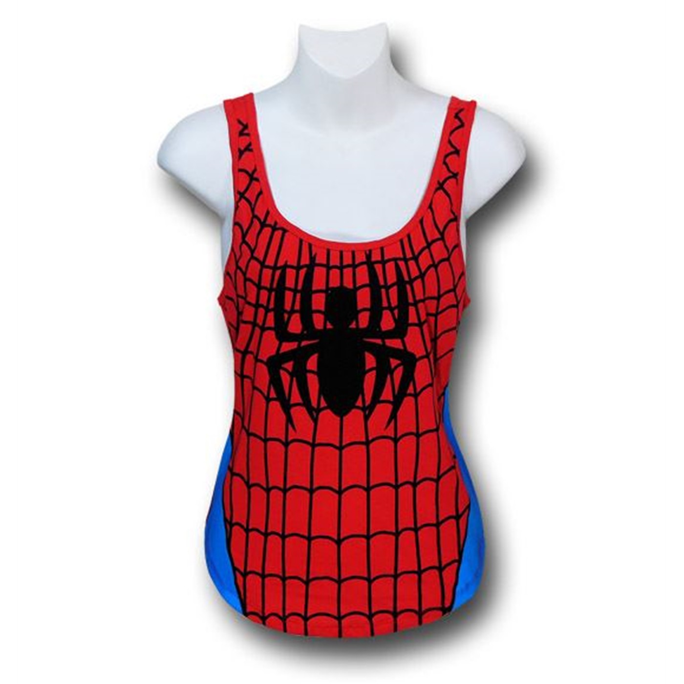 Spiderman Women's Costume Fashion Tank Top, Red