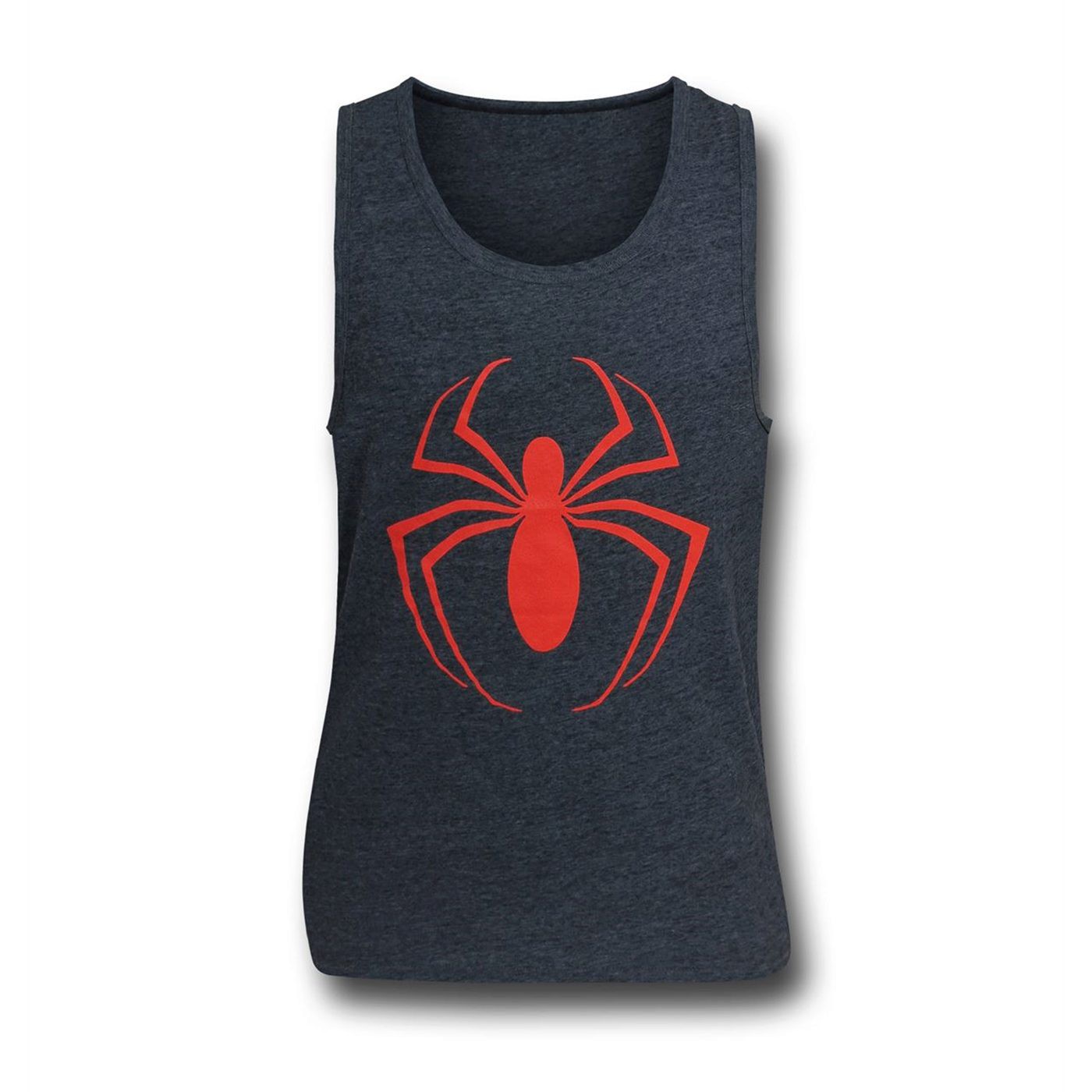 Ultimate Spiderman Symbol Heather Men's Tank Top, Grey