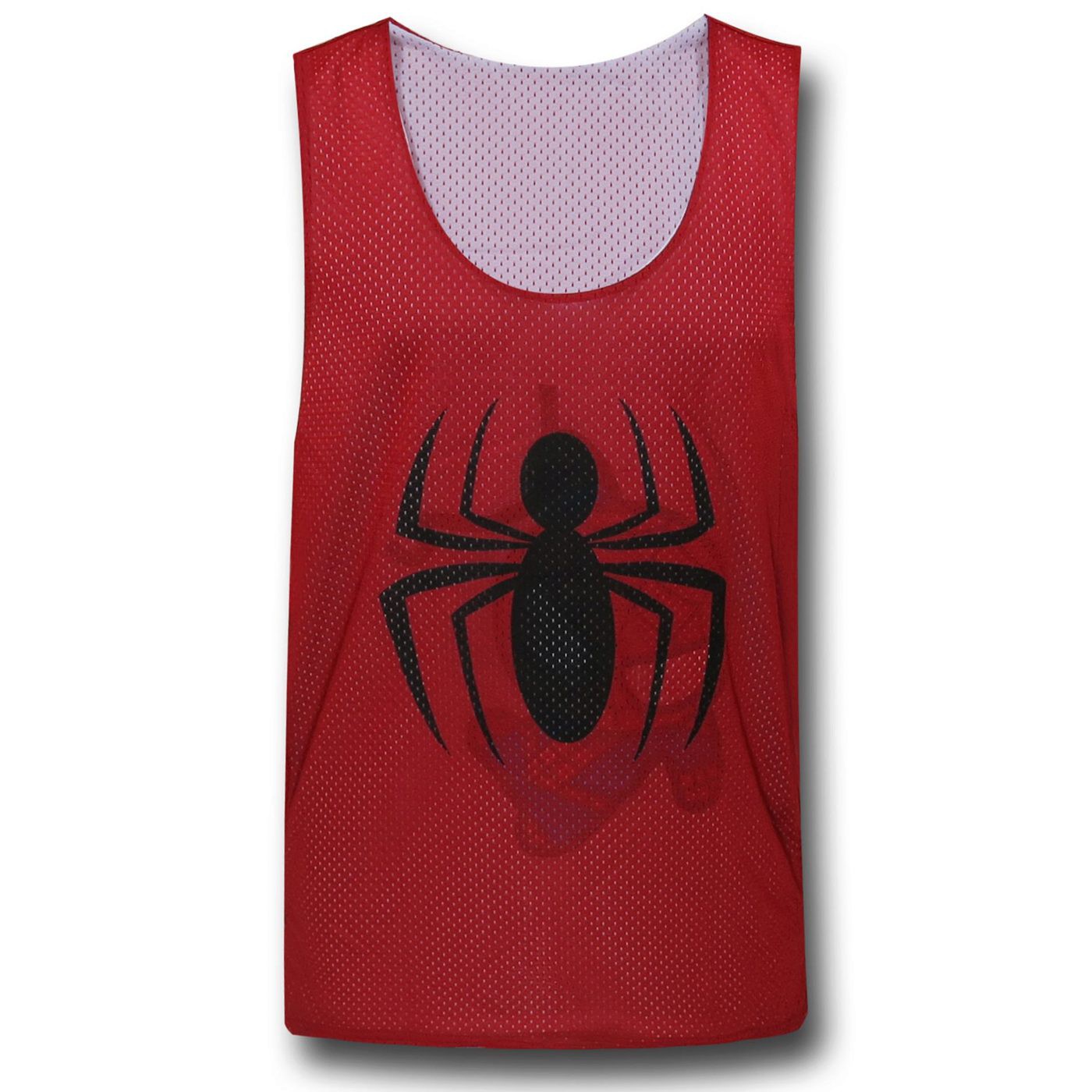 Spiderman Reversible Mesh Tank Top, Red