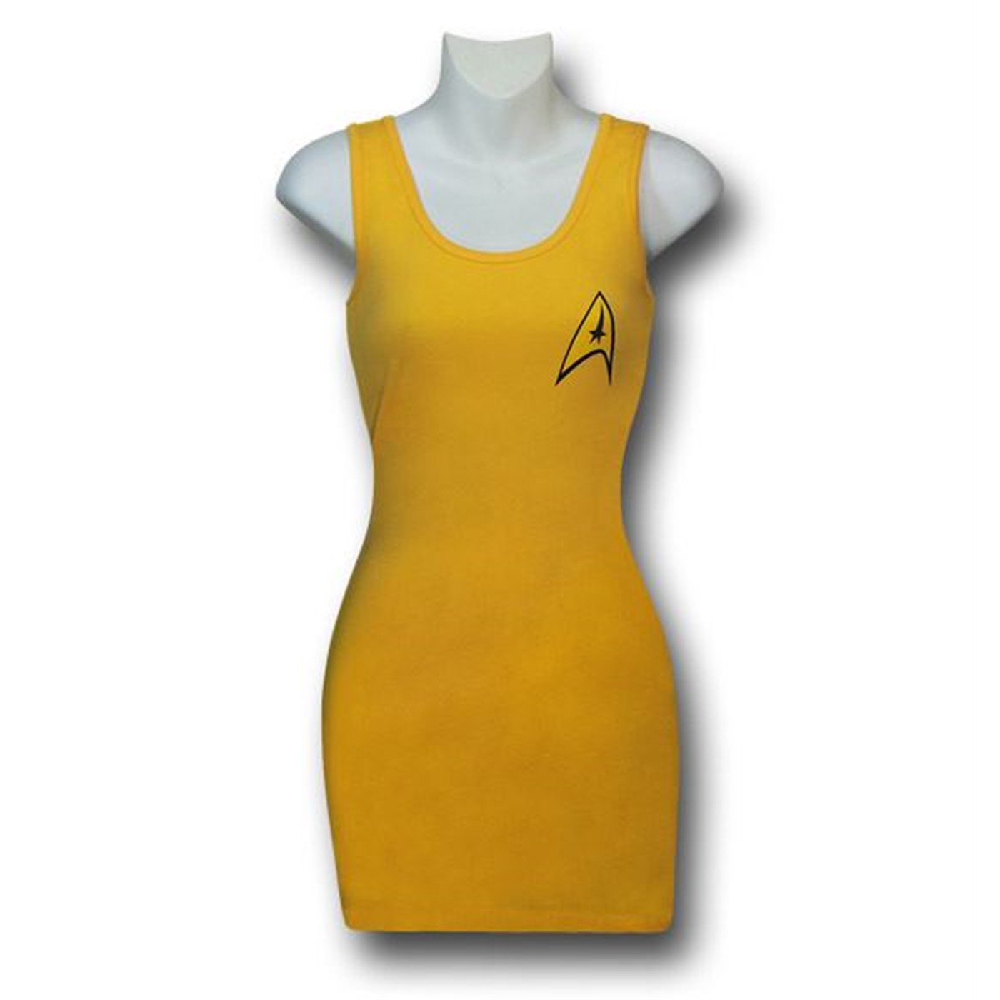Star Trek Command Uniform Juniors Tank Dress, Yellow