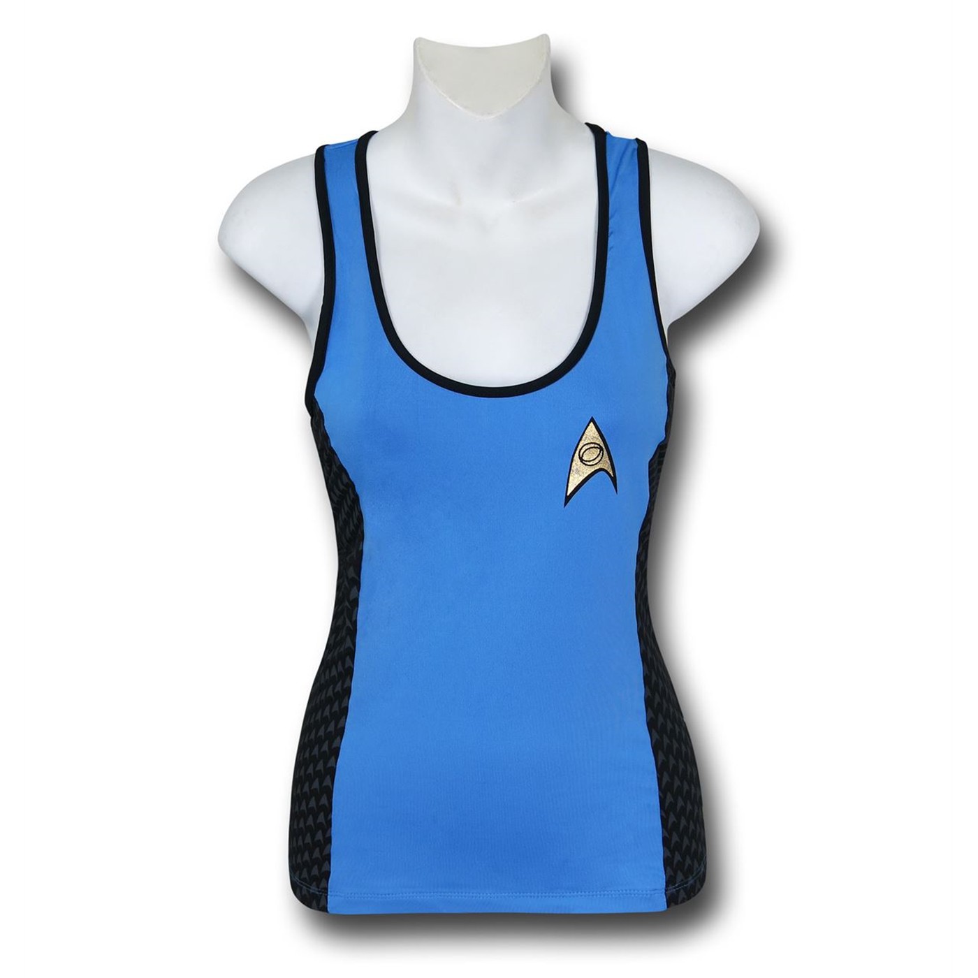 Star Trek Blue Women's Costume Yoga Tank Top, Blue