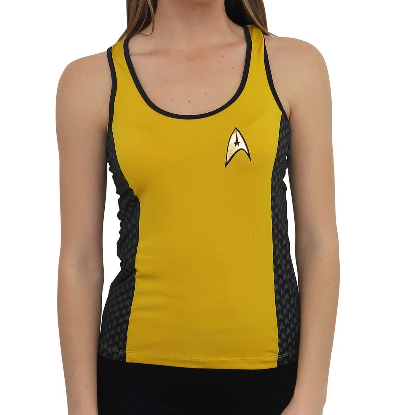Star Trek Yellow Women's Costume Yoga Tank Top, Yellow