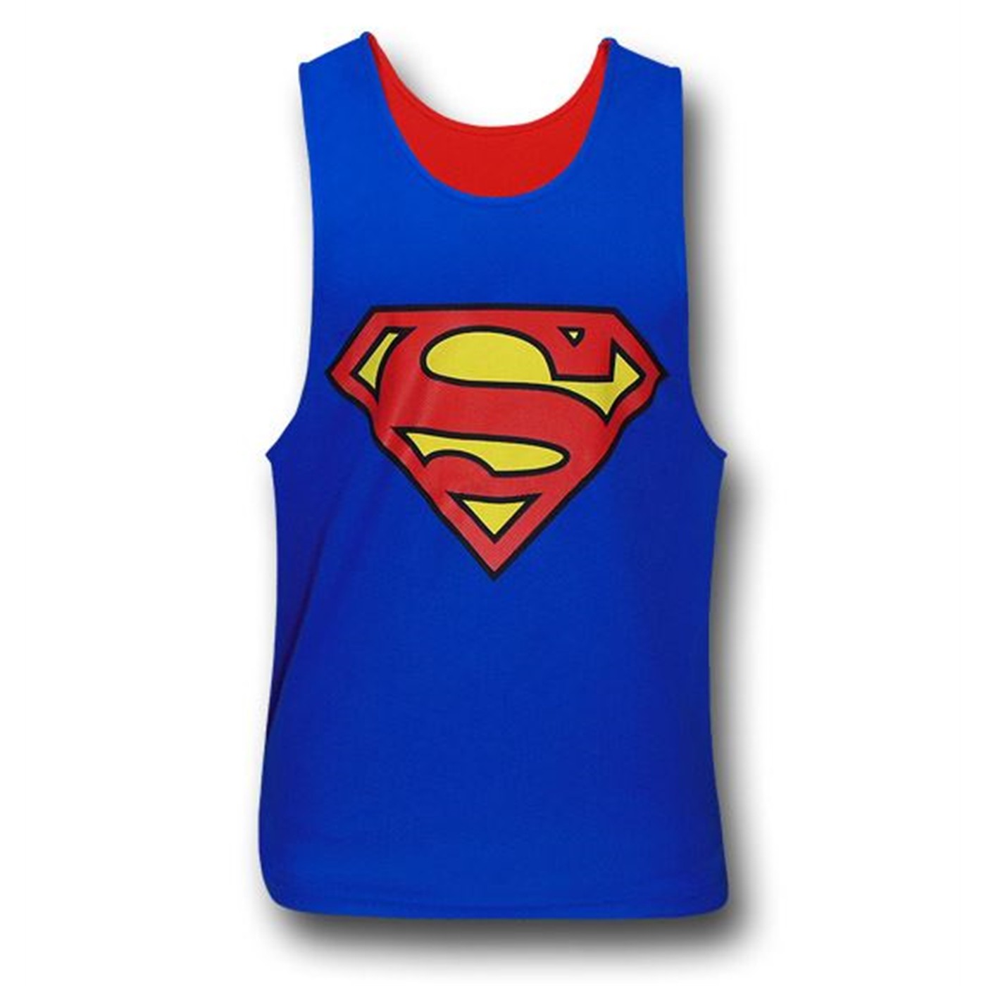 Superman Symbol Reversible Tank Top, Blue
