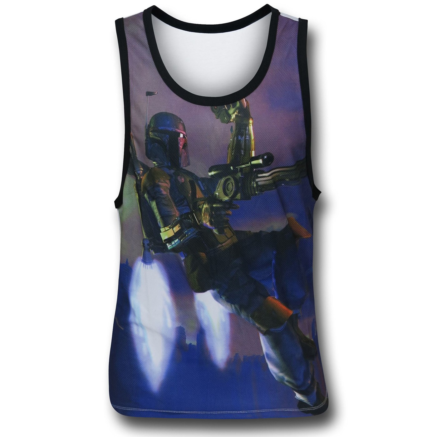 Star Wars Boba Fett Sublimated Tank Top, Purple