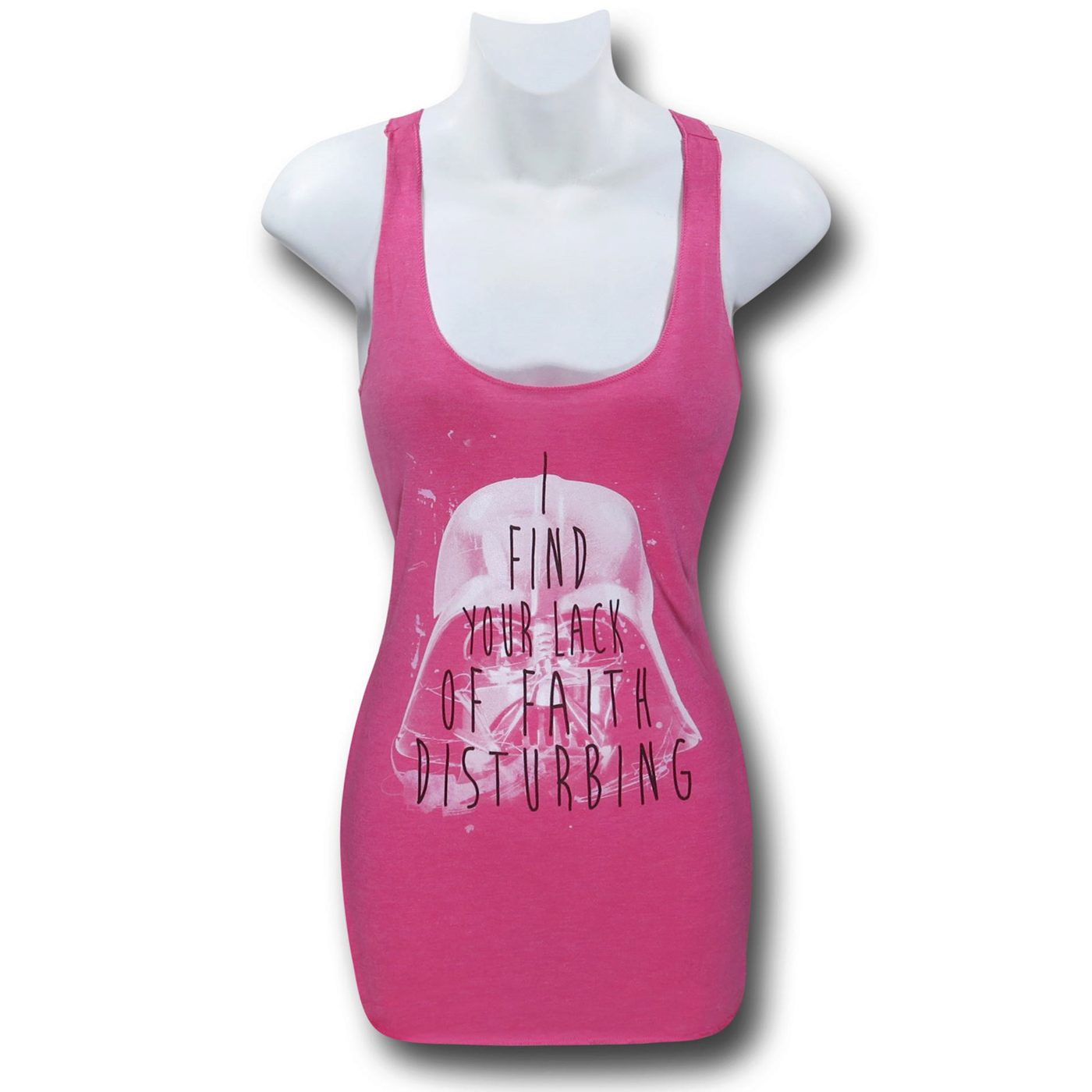 Star Wars Disturbing Vader Women's Tank Top, Pink