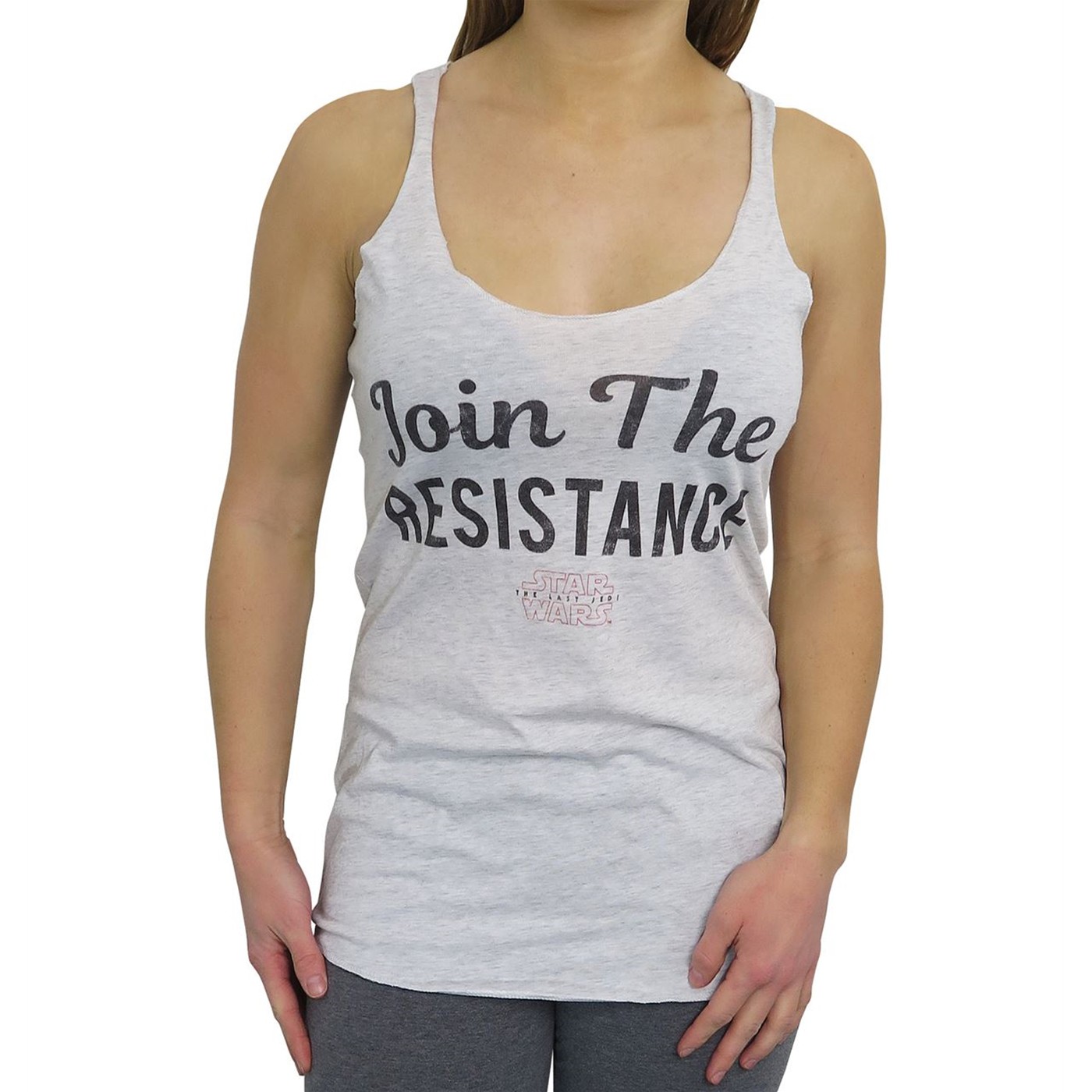 Star Wars Join the Resistance Racerback Women's Tank Top, Grey