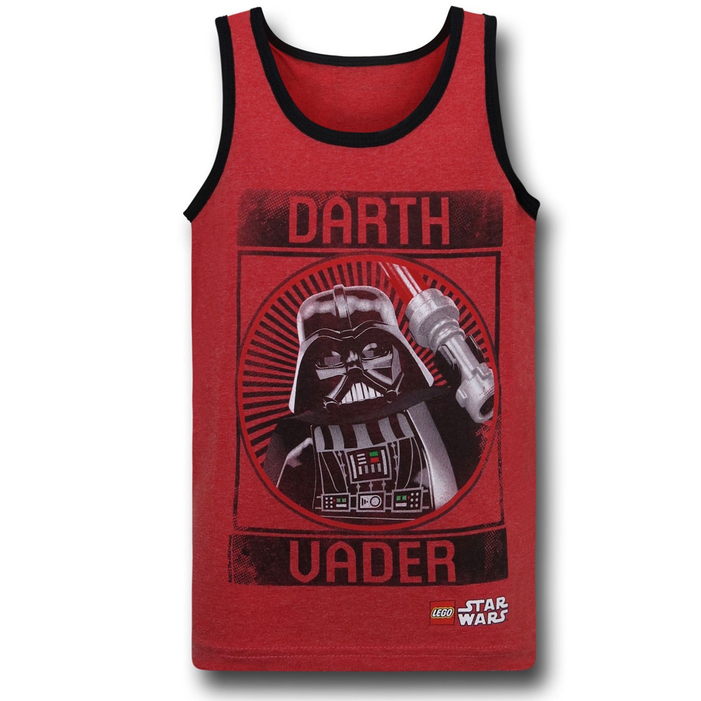 Star Wars Lego Vader Kids Tank Top, Red