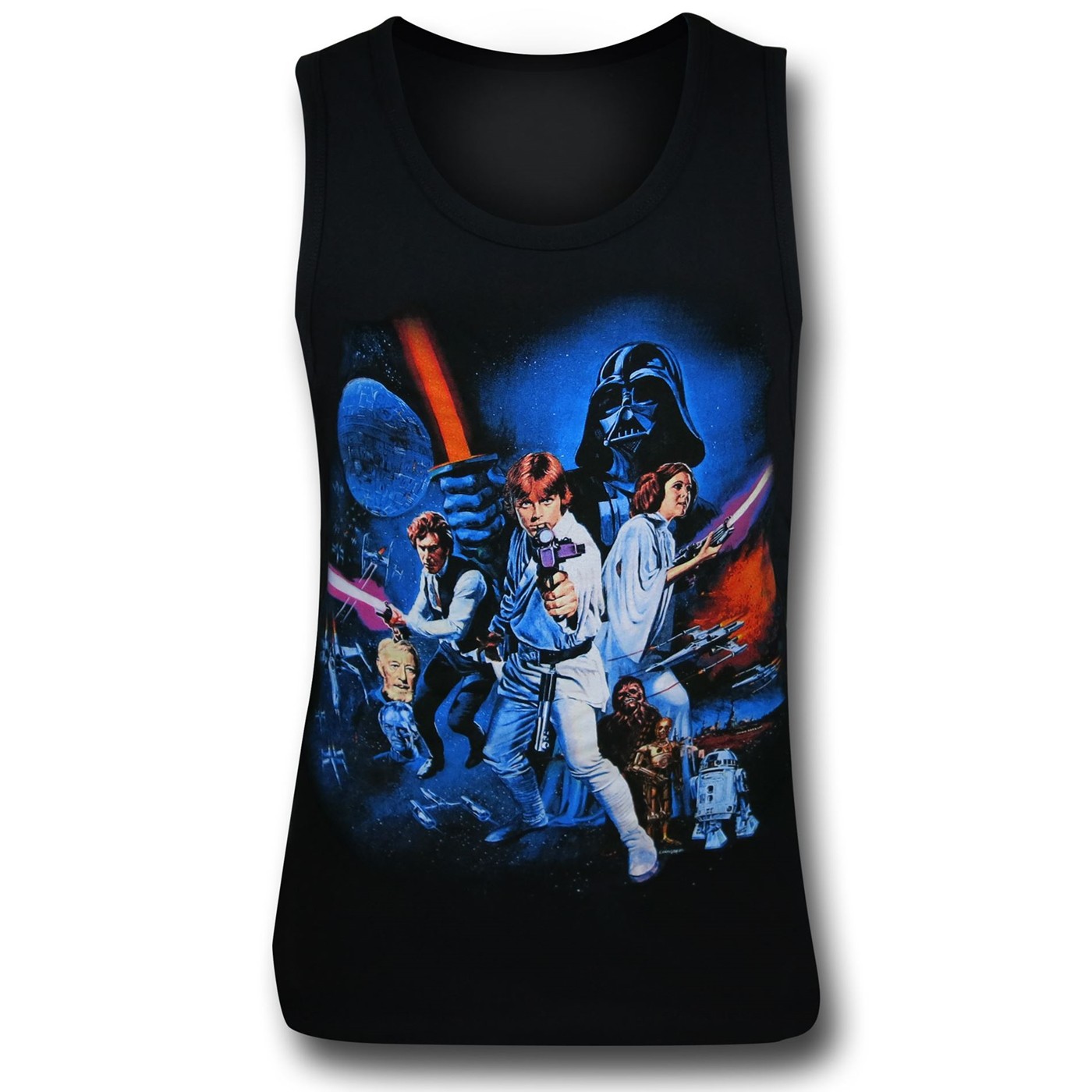 Star Wars New Hope Poster Black Tank Top, Black