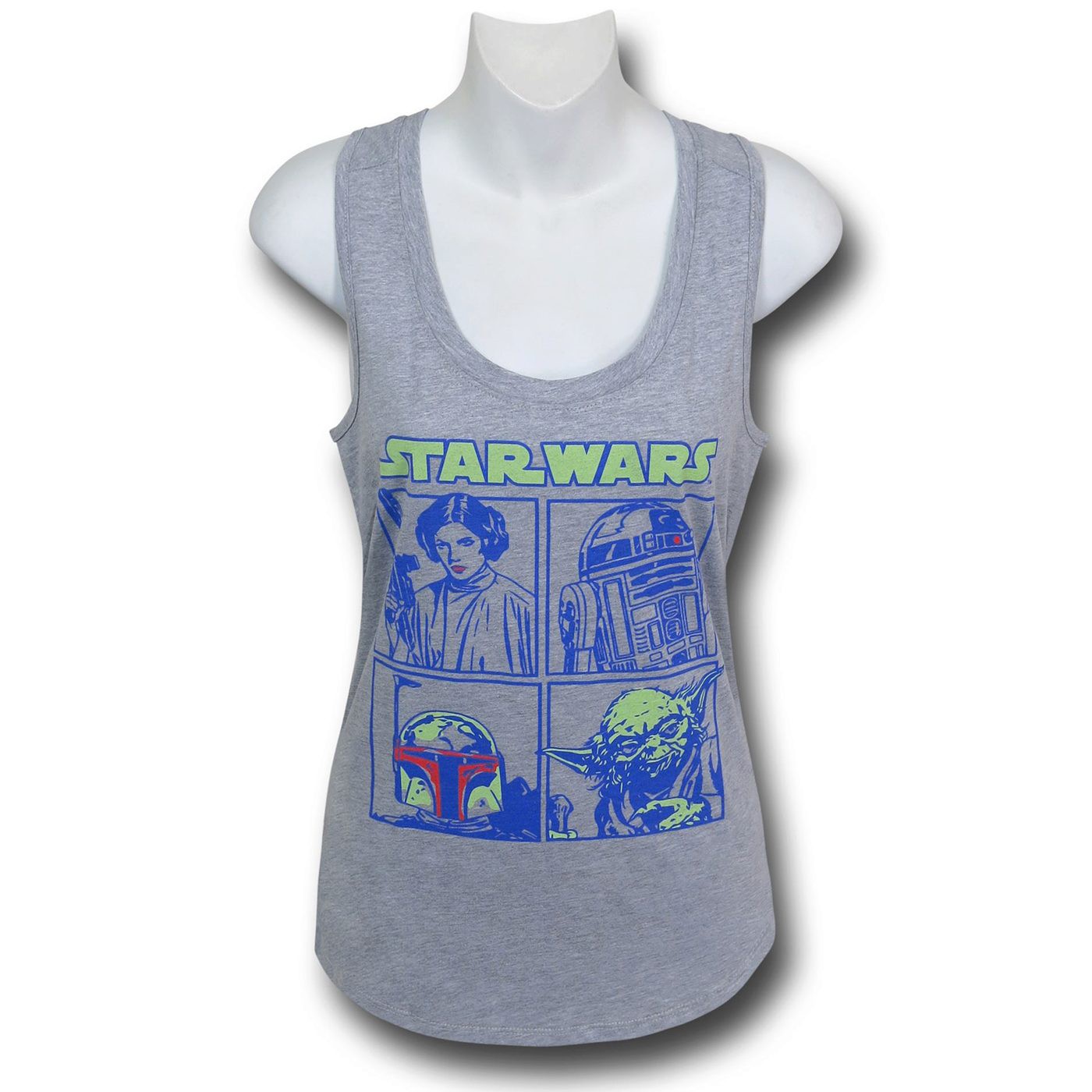 Star Wars Pop Boxes Women's Tank Top, Grey