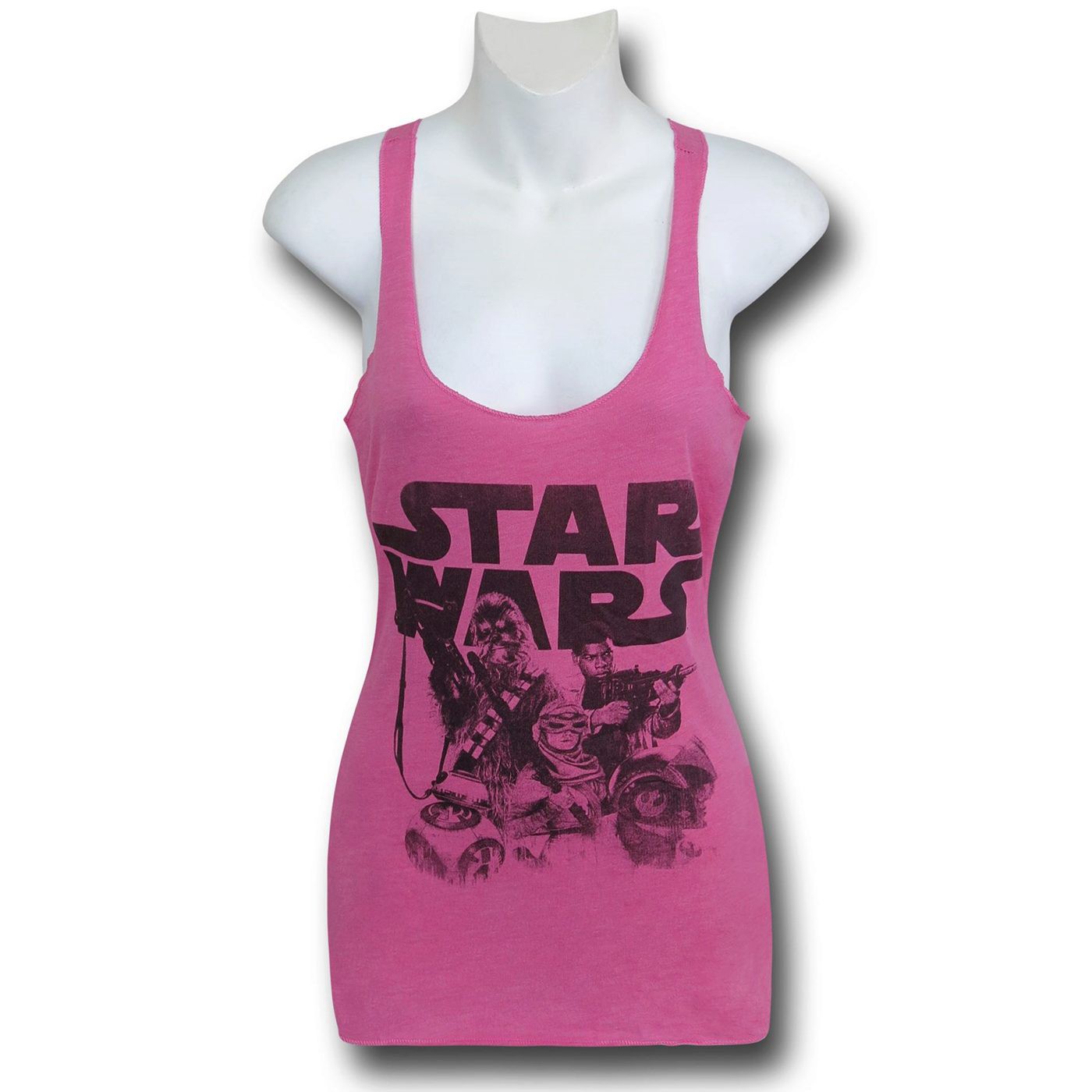 Star Wars Force Awakens Women's Pink Tank Top, Pink