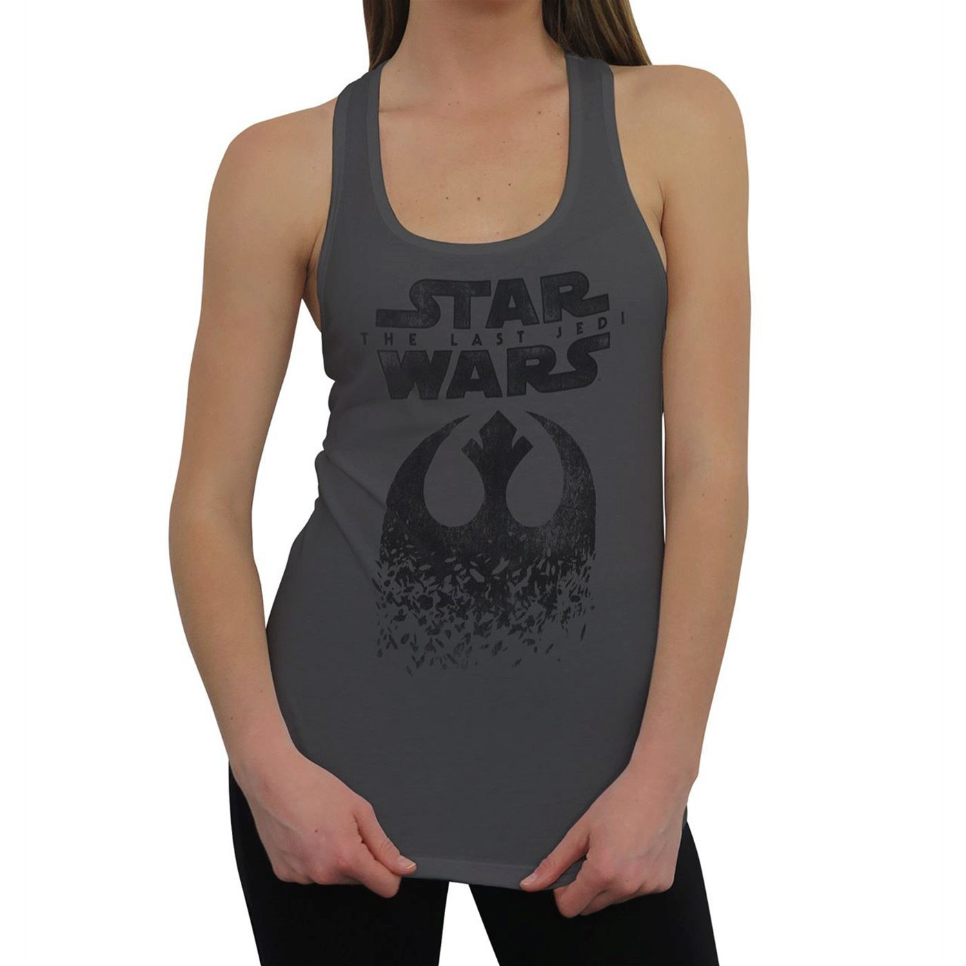 Star Wars The Last Jedi Women's Racerback Tank Top, Grey