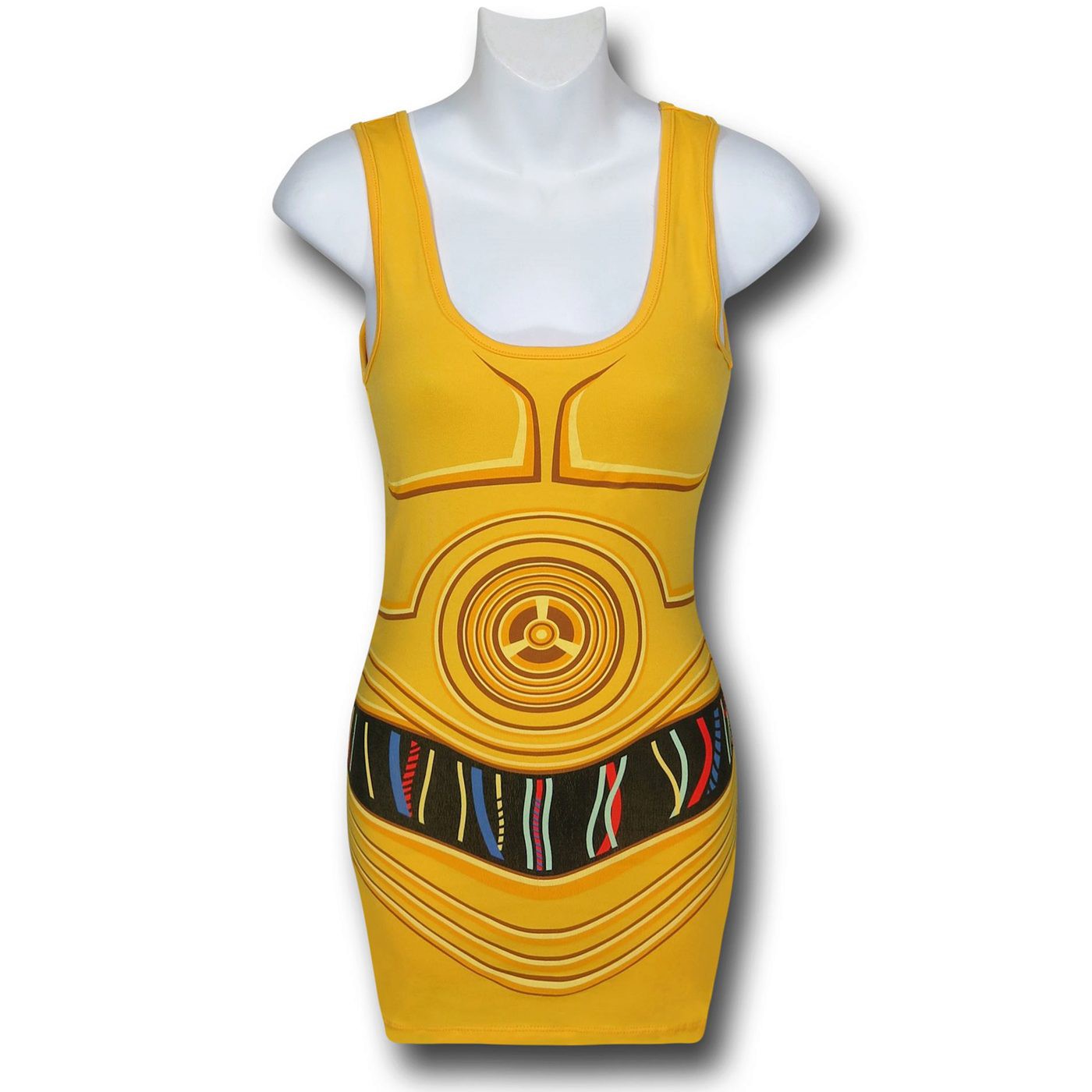 Star Wars Women's C3PO Costume Tank Top, Yellow