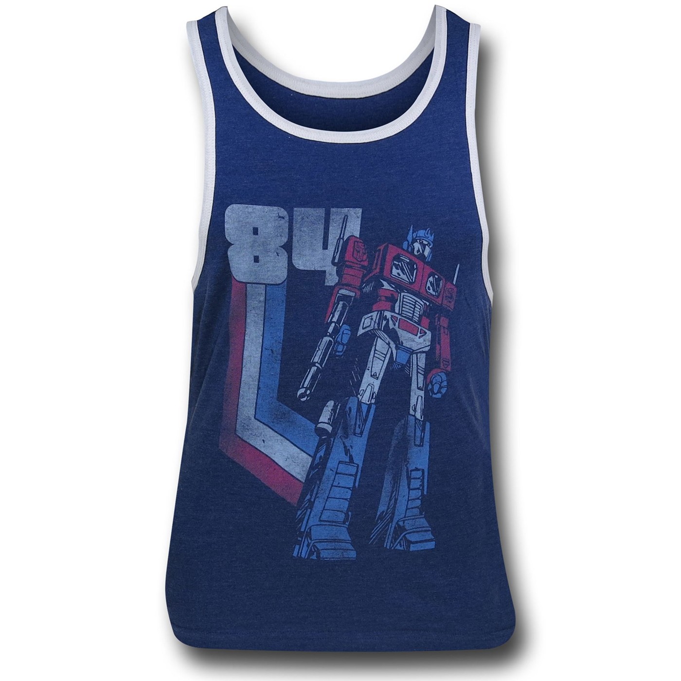 Transformers Retro Optimus Tank Top, Blue