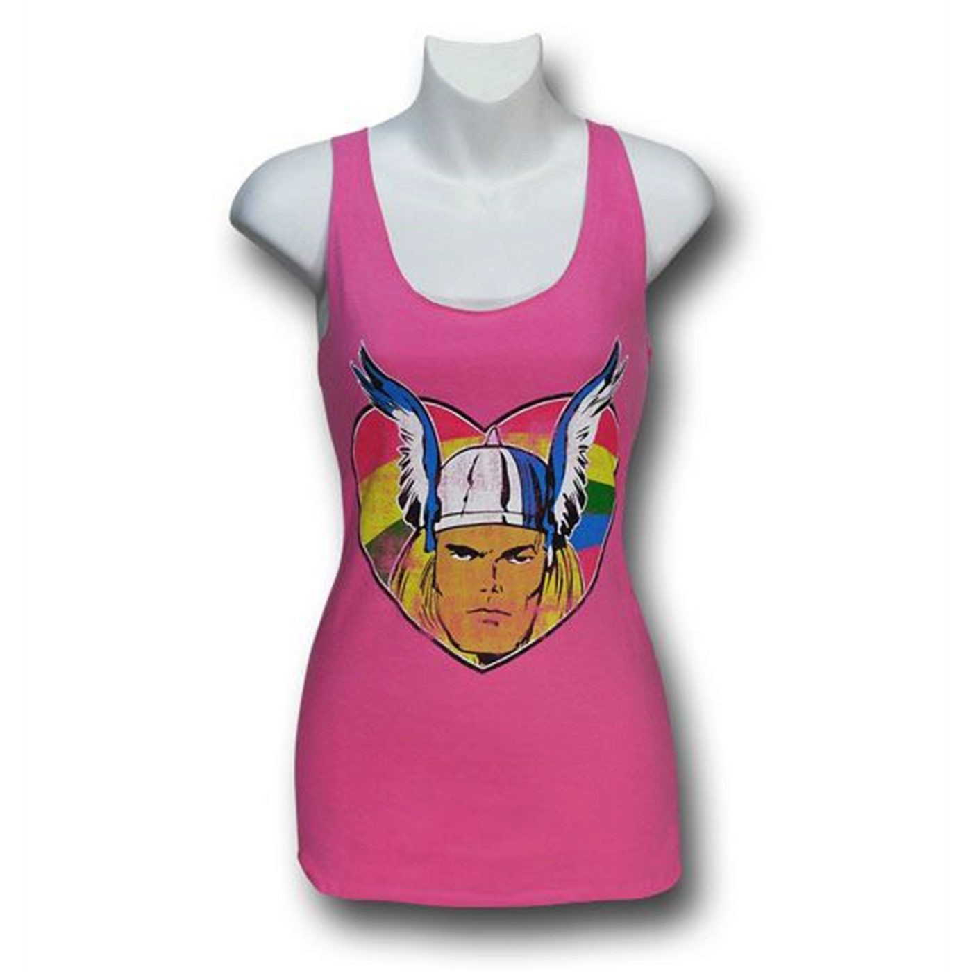 Thor Pink Heart Junior's Tank Top, Pink