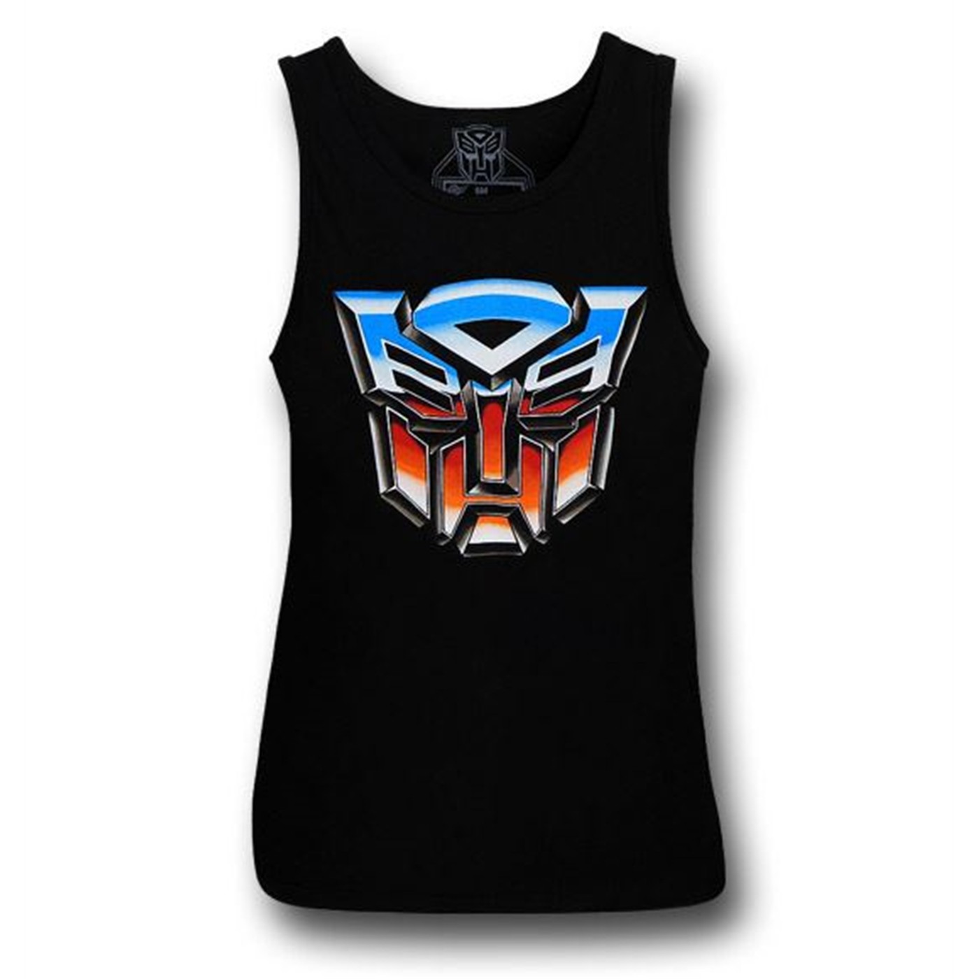 Transformers Autobot Symbol on Black Tank Top, Black