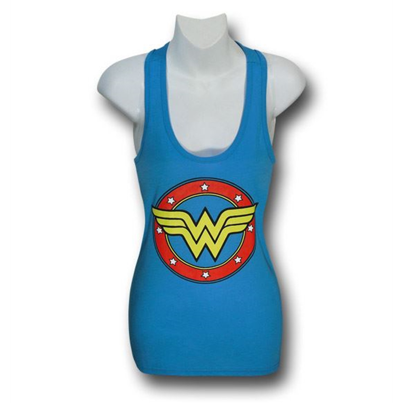 Wonder Woman Women's Blue Tank Top, Blue