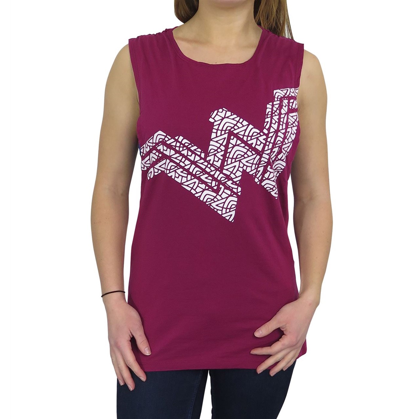 Wonder Woman Movie Logo Women's Twist Tank Top, Red