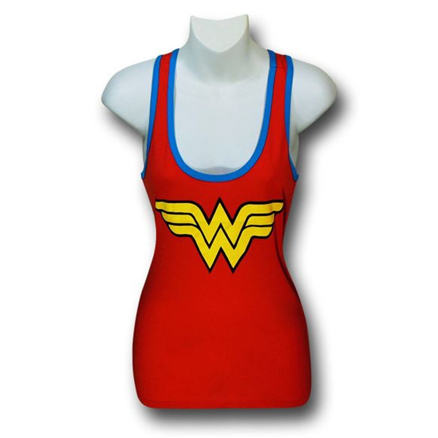 Wonder Woman Red Juniors Flared Tank Top, Red