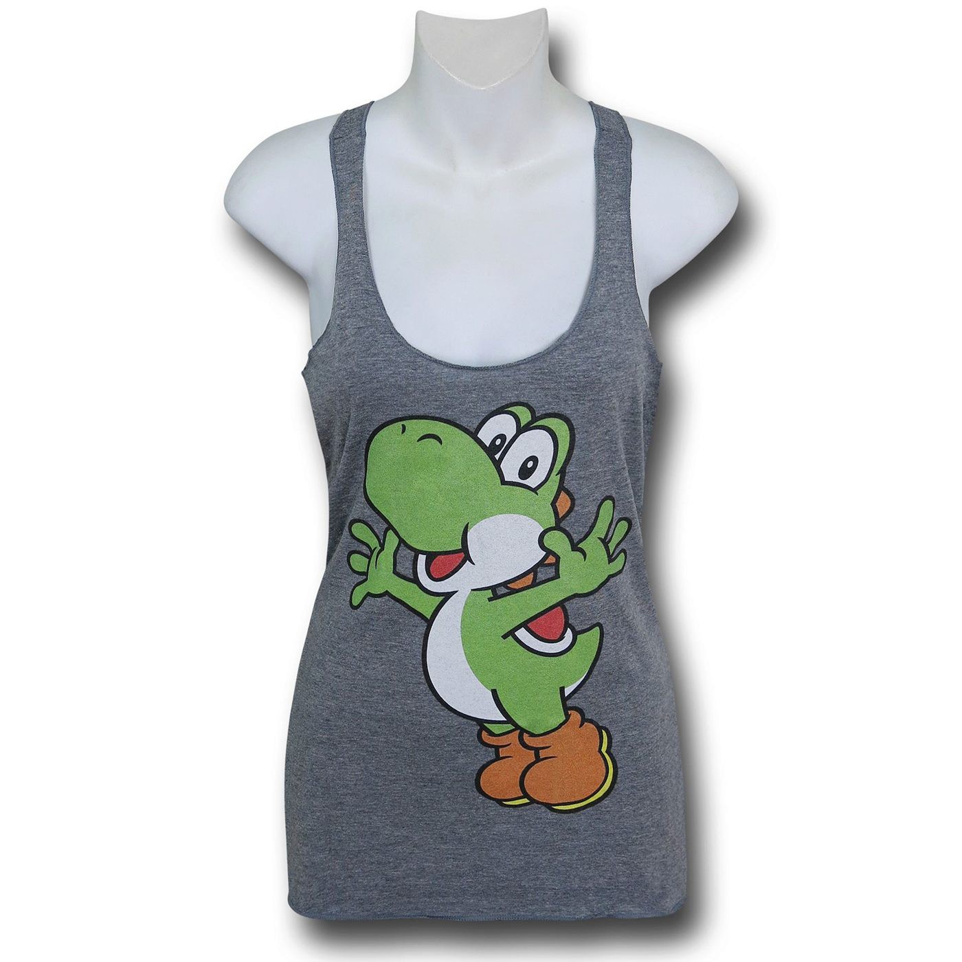 Super Mario Yoshi Women's Tank Top, Grey