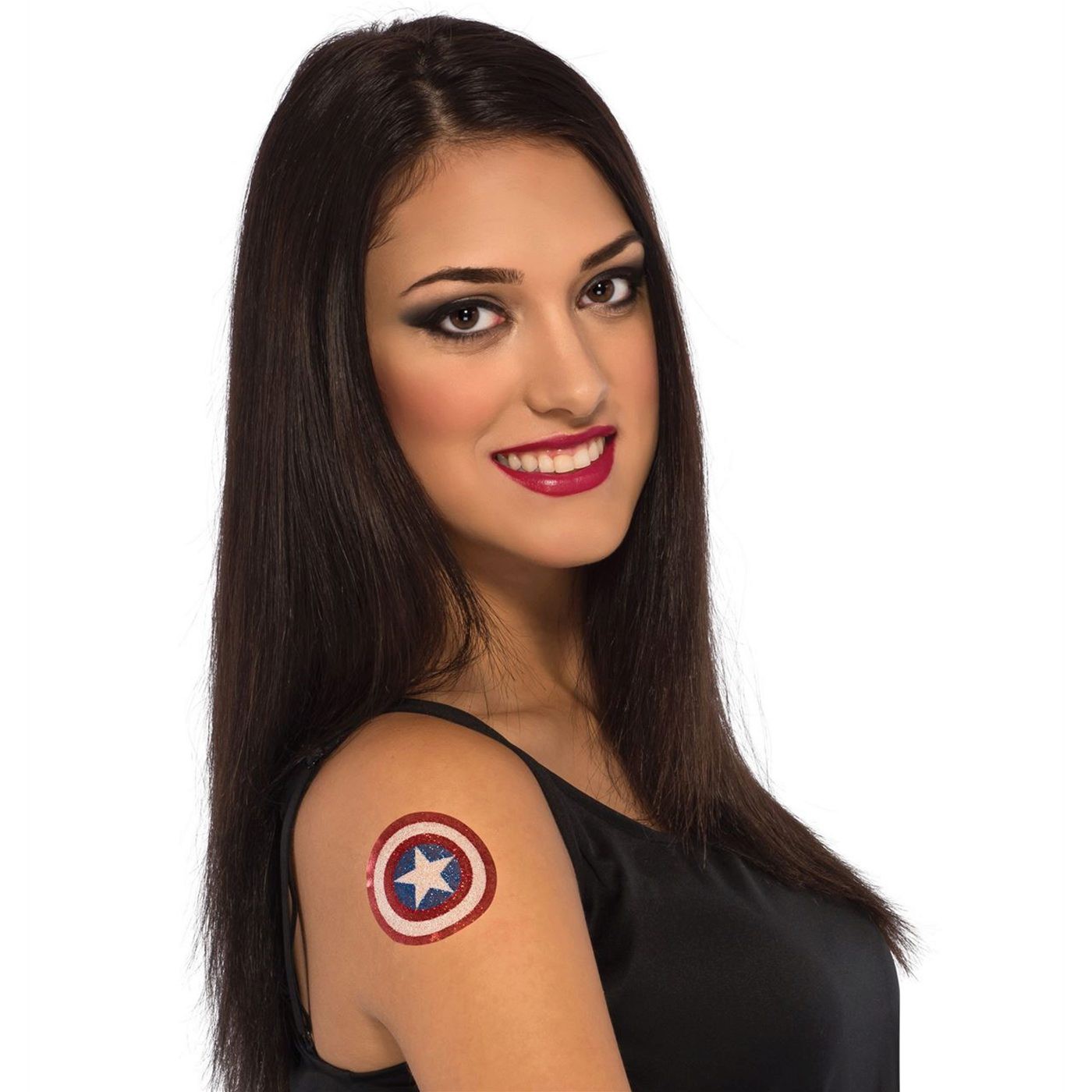American Dream Glitter Tattoo, Red
