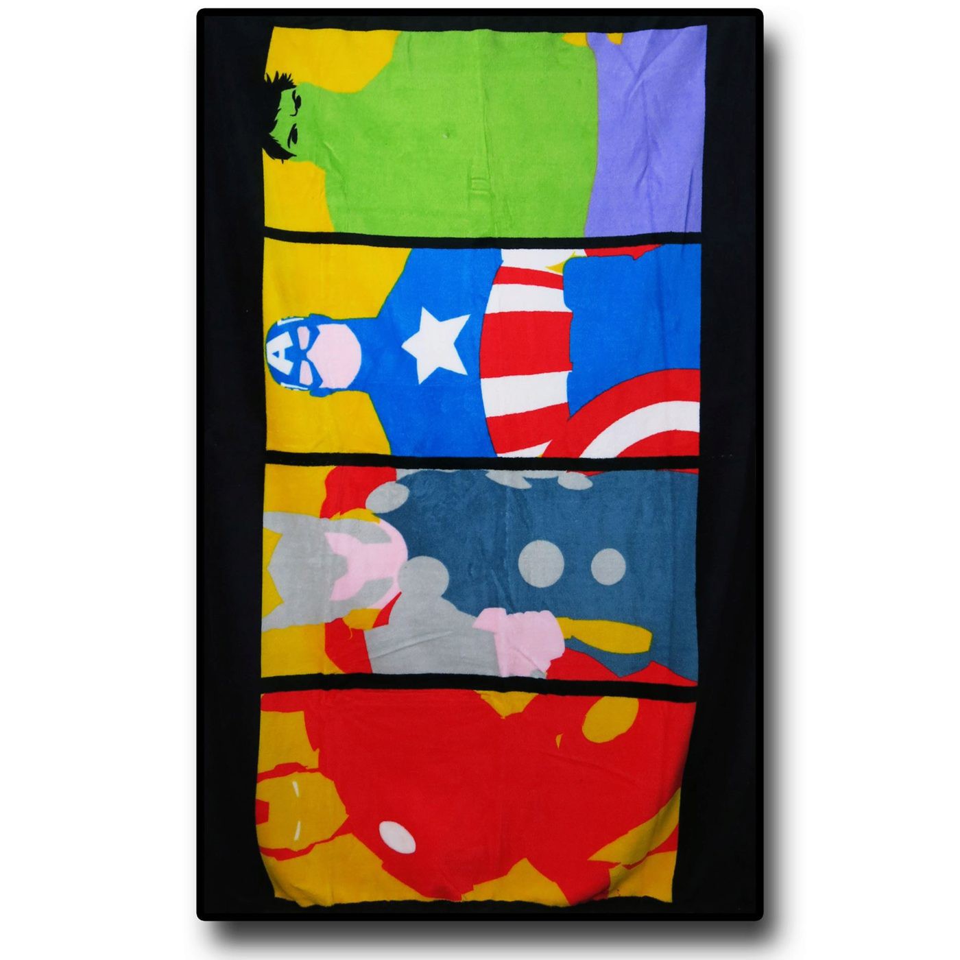Avengers Deco Throw Blanket, Black
