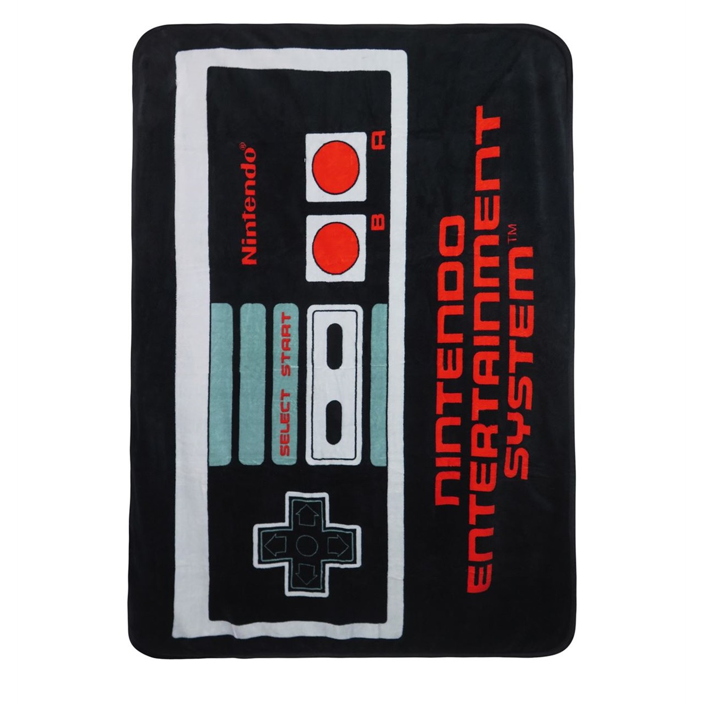 Nintendo Controller Throw Blanket, Black