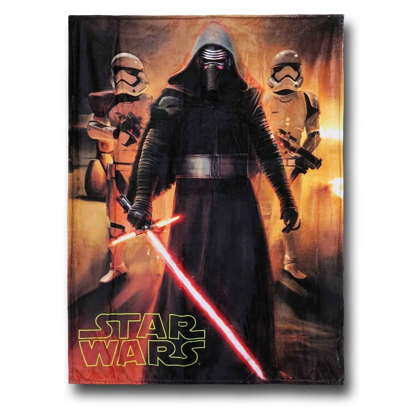 Star Wars Force Awakens Kylo Ren Throw Blanket, Orange