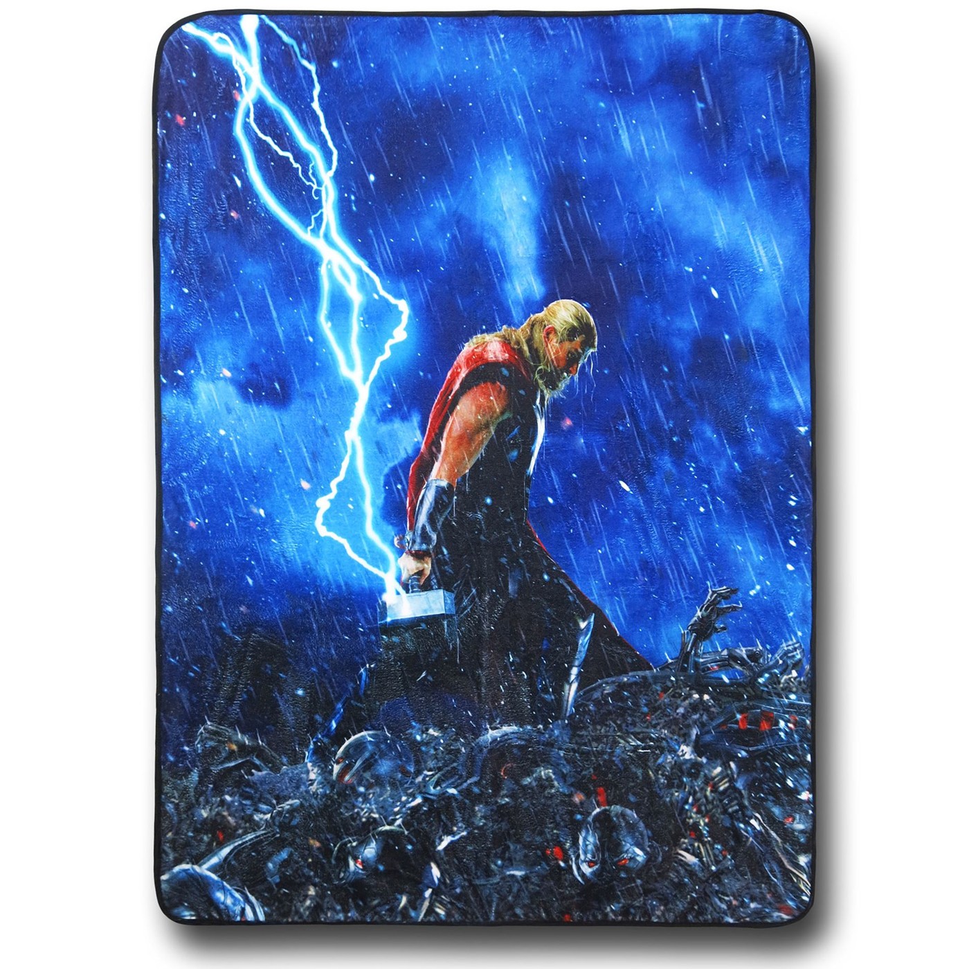 Thor Age of Ultron Fleece Throw Blanket, Blue