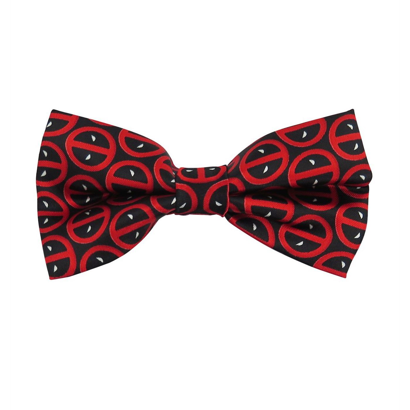 Deadpool Symbols All-Over Print Bow Tie, Red
