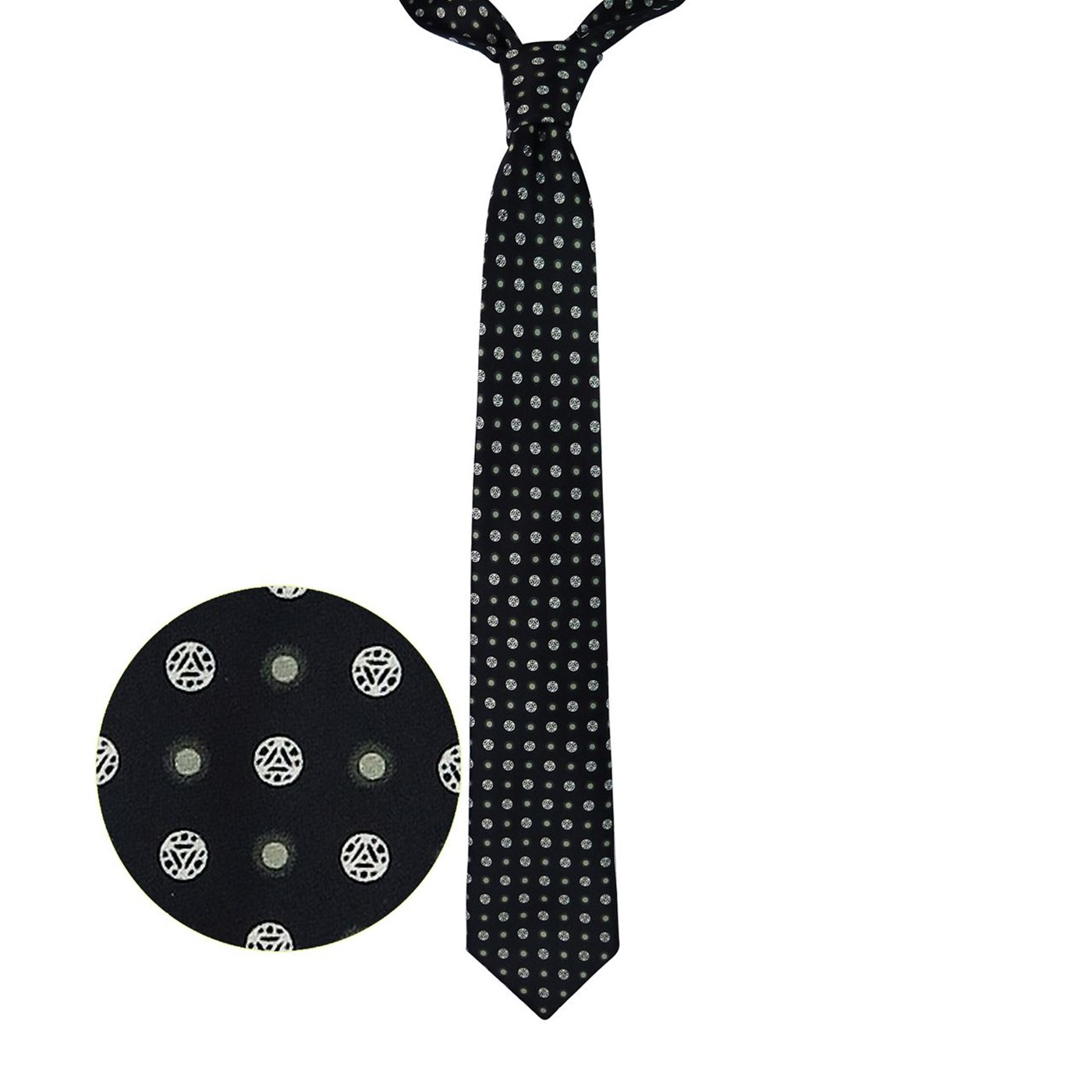 Iron Man Arc Reactor Dot Tie, Black