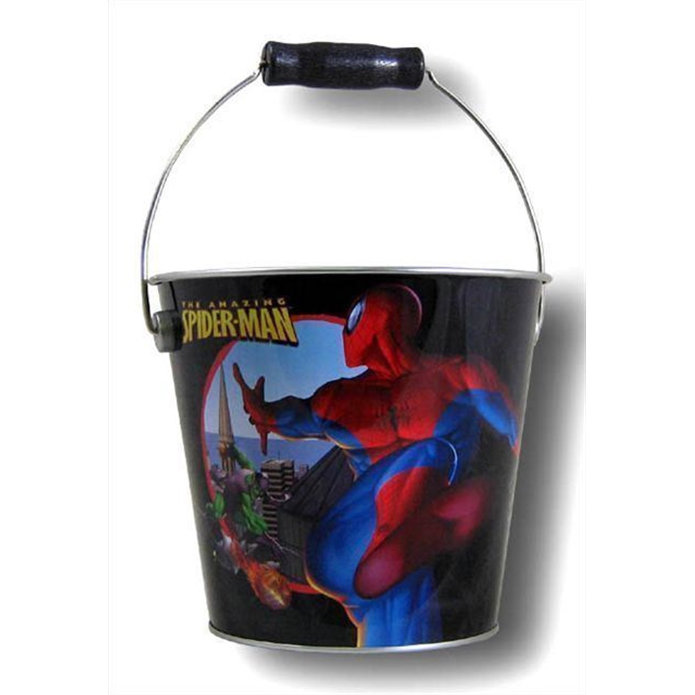 Spiderman Black Tin Bucket