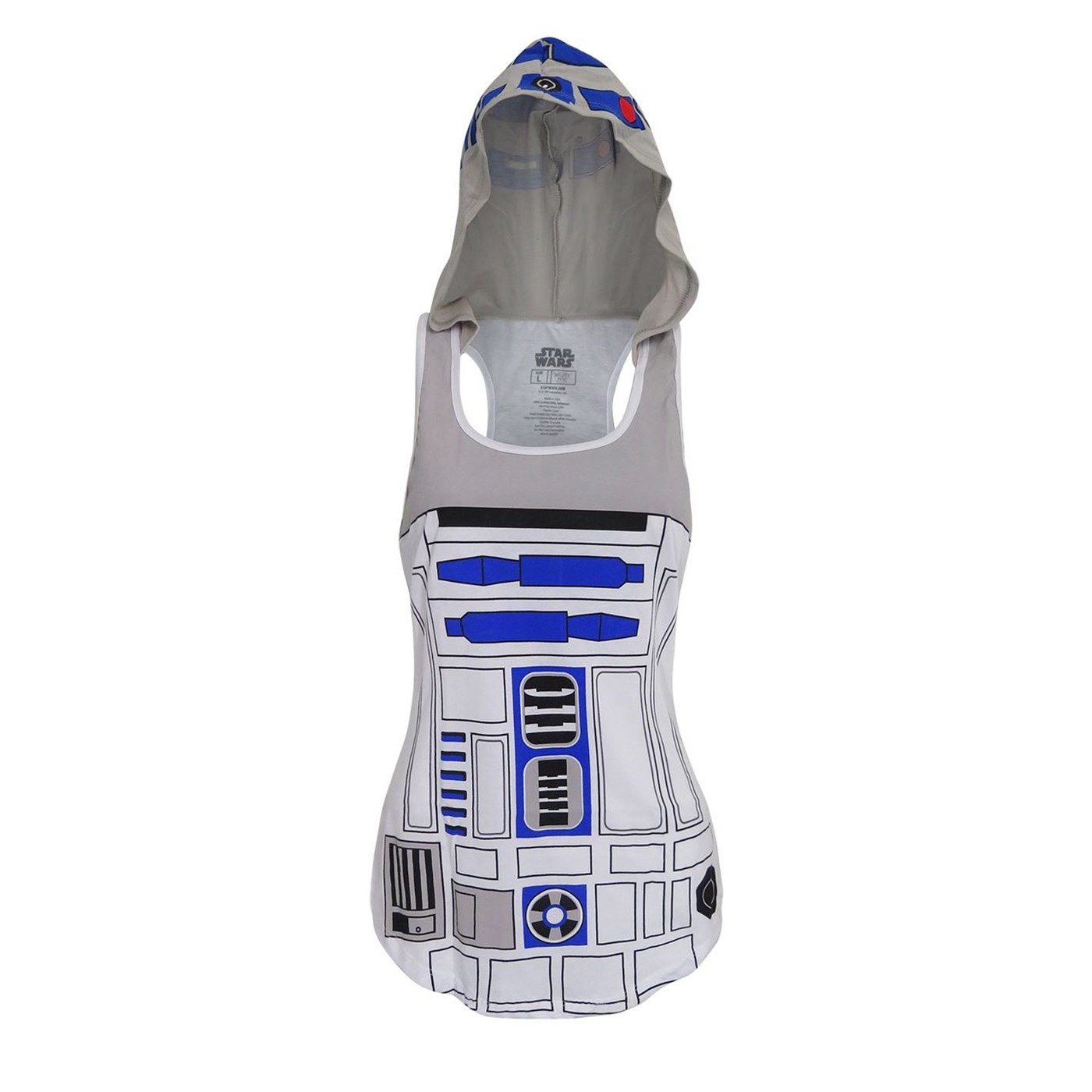 Star Wars R2D2 Women's Costume Hooded Tank Top