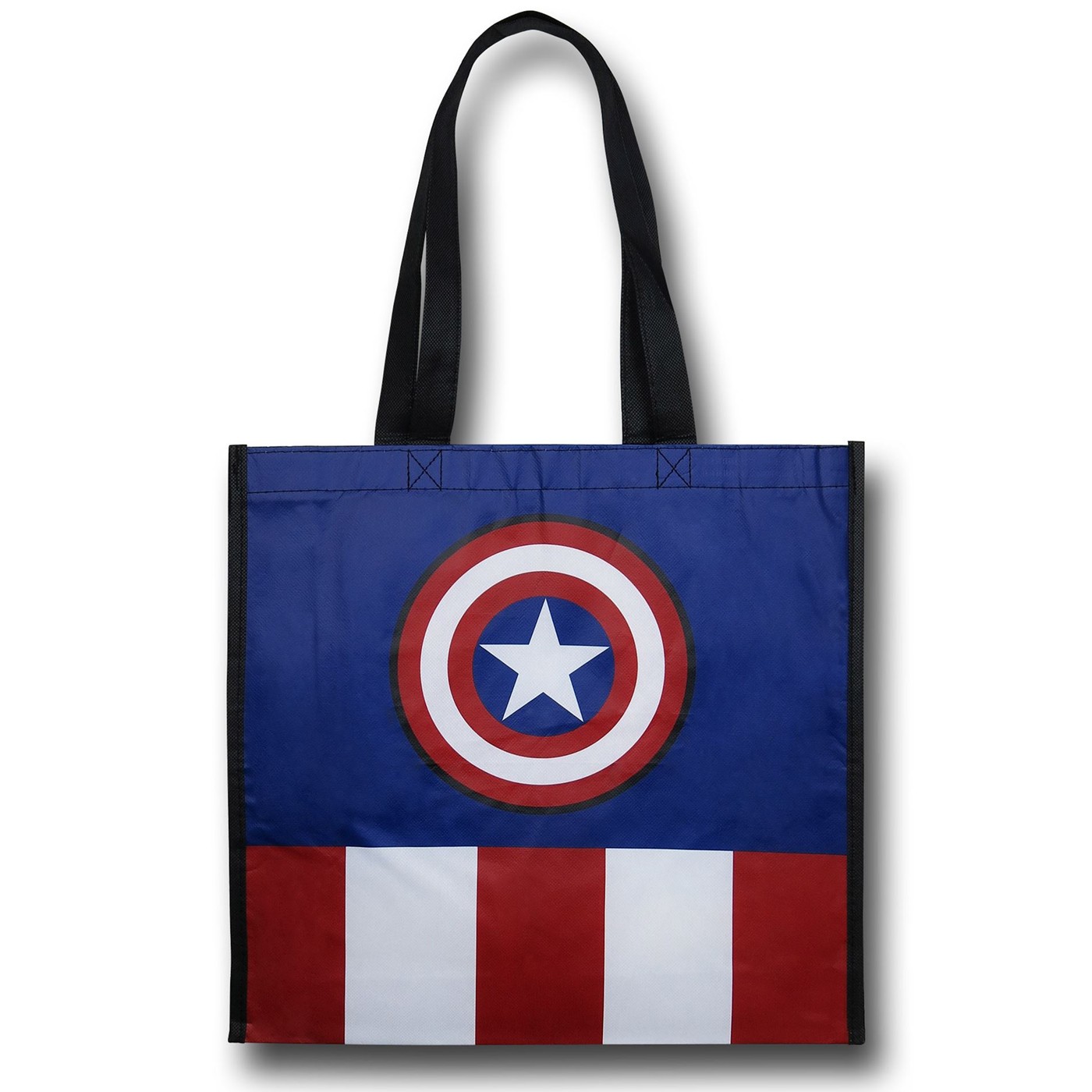 Captain America Large Shopper Tote Bag, Blue