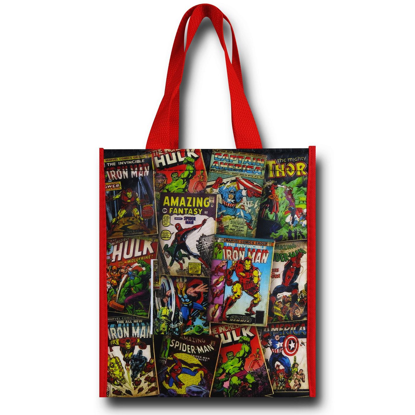 Marvel Comics Insulated Shopper Tote, Red