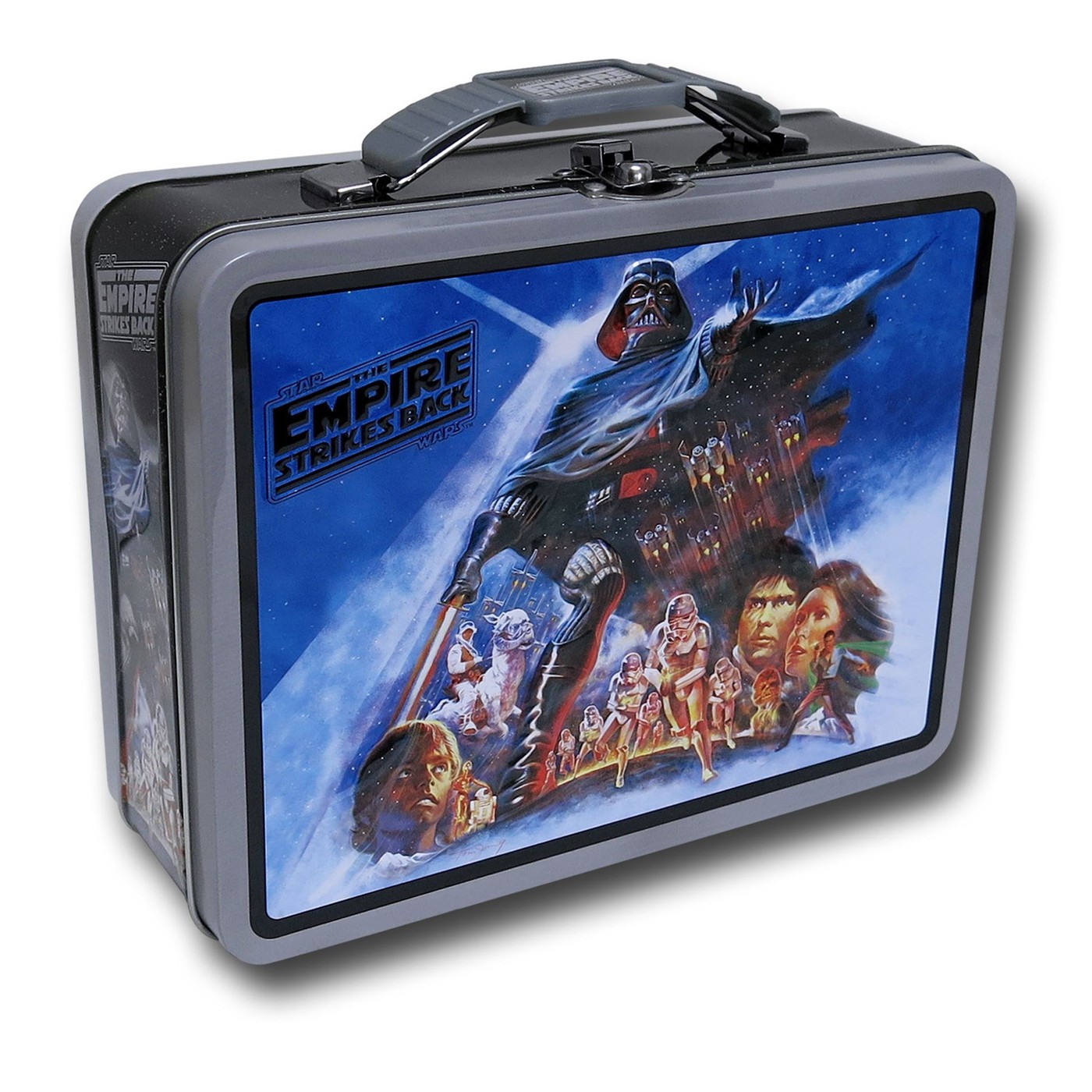 Star Wars Empire Strikes Back Square Tin Lunch Box, Black