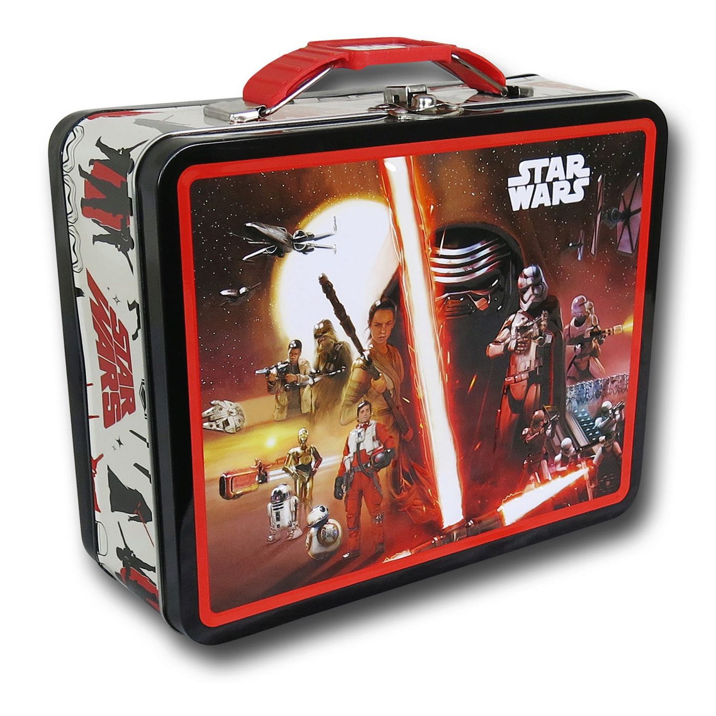 Star Wars Force Awakens Kylo Ren Poster Lunchbox, Red